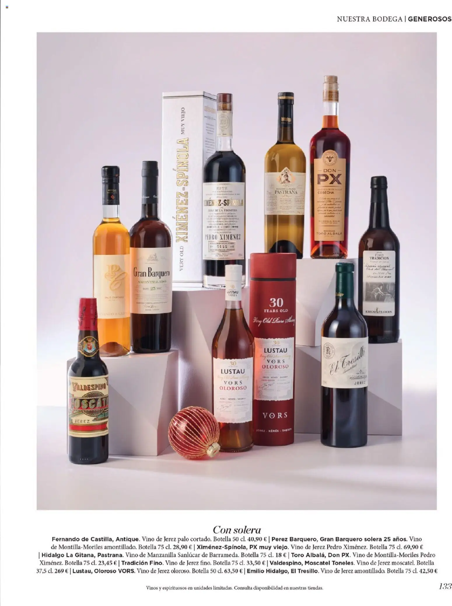 Nuevas ofertas de El Corte Inglés válidas en toda la República Mexicana desde el 19.11.2025. ¡Encuentra las mejores ofertas en El Corte Inglés catálogo El Placer De Regalar! | Página: 133 | Productos: Botella, Vino