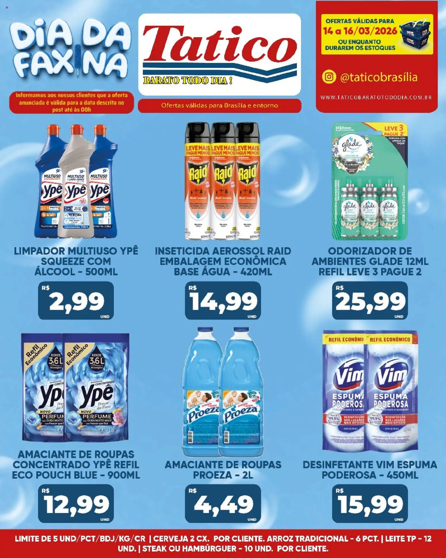 Tatico Folheto - válido de 17.03.2026 | Página: 51 | Produtos: Leite, Cerveja, Hambúrguer, Inseticida