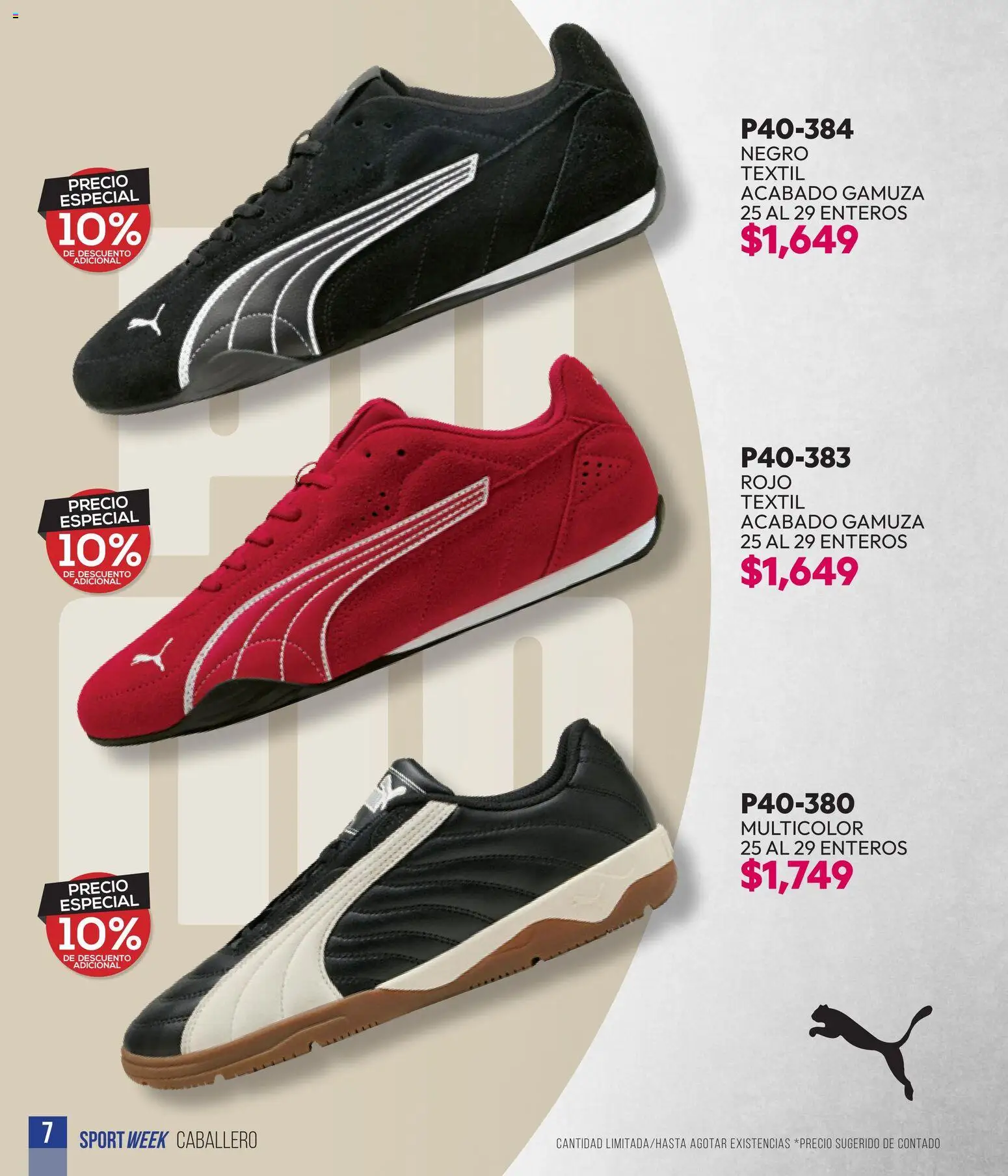 Nuevas ofertas de Cklass válidas en toda la República Mexicana desde el 28.04.2026. ¡Encuentra las mejores ofertas en Cklass catálogo Sportweek! | Página: 122 | Productos: Gamuza