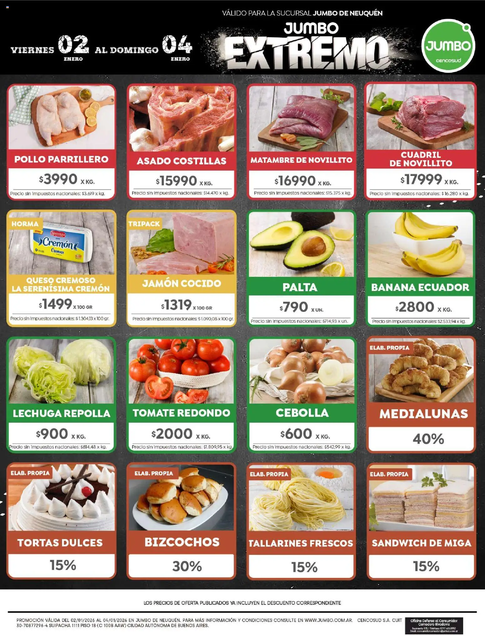Jumbo - Ofertas | Neuquén │ válido desde el 02.01.2026 | Página: 7 | Productos: Teléfono, Lechuga, Queso, Bizcochos