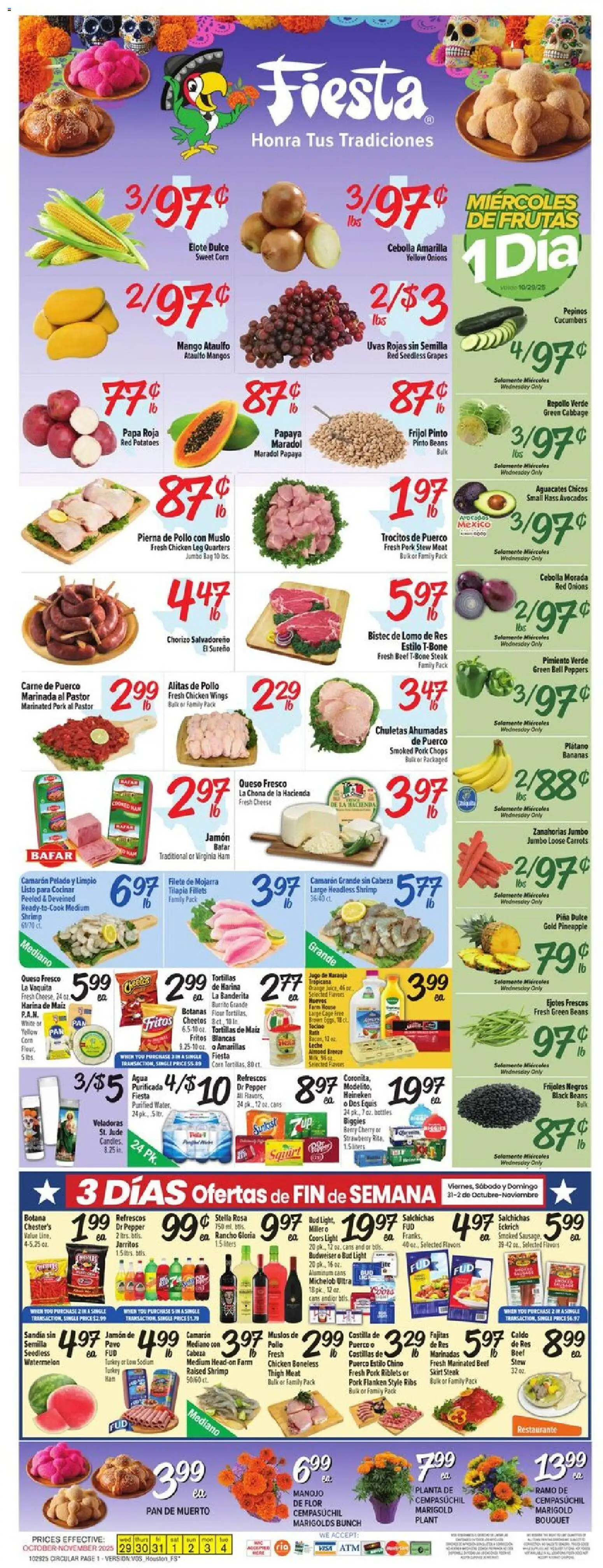 Fiesta Mart Weekly Ad - valid from 29.10.2025 | Page: 1