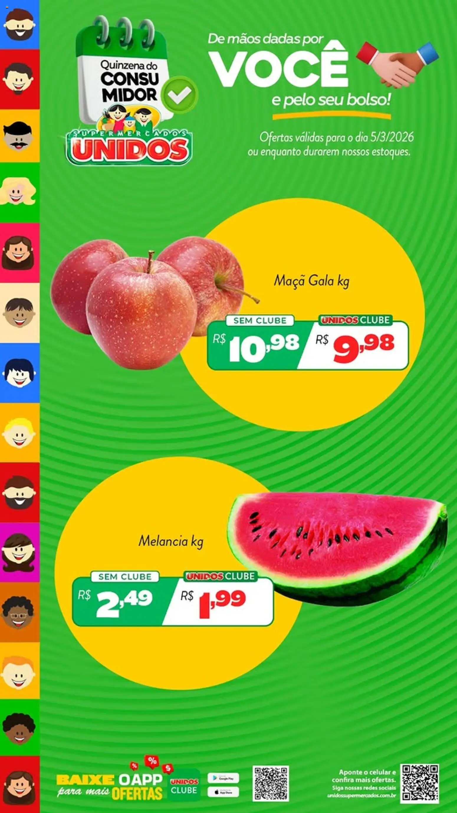 Supermercados Unidos Folheto - válido de 05.03.2026 | Página: 4 | Produtos: Melancia, Celular