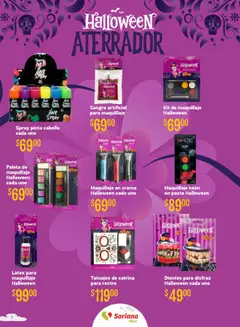 Vista previa de Soriana - Halloween y Día de muertos Híper Nacional, nuevo folleto de la tienda, válido en México a partir del 16.10.2025 | Página: 7 | Productos: Paleta, Crema, Pasta, Maquillaje