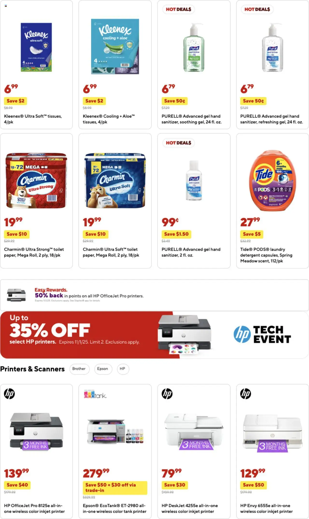 Staples Weekly Ad - valid from 21.09.2025 | Page: 2 | Products: Ink, Detergent, Printer