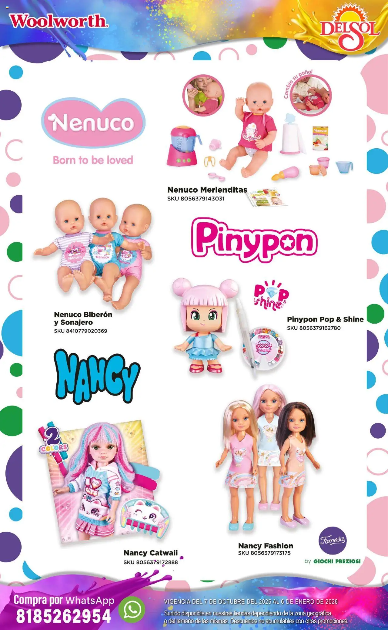 Nuevas ofertas de Del Sol y Woolworth válidas en toda la República Mexicana desde el 07.10.2025. ¡Encuentra las mejores ofertas en Del Sol y Woolworth - Catálogo Castillo Del Juguete! | Página: 69 | Productos: Biberón