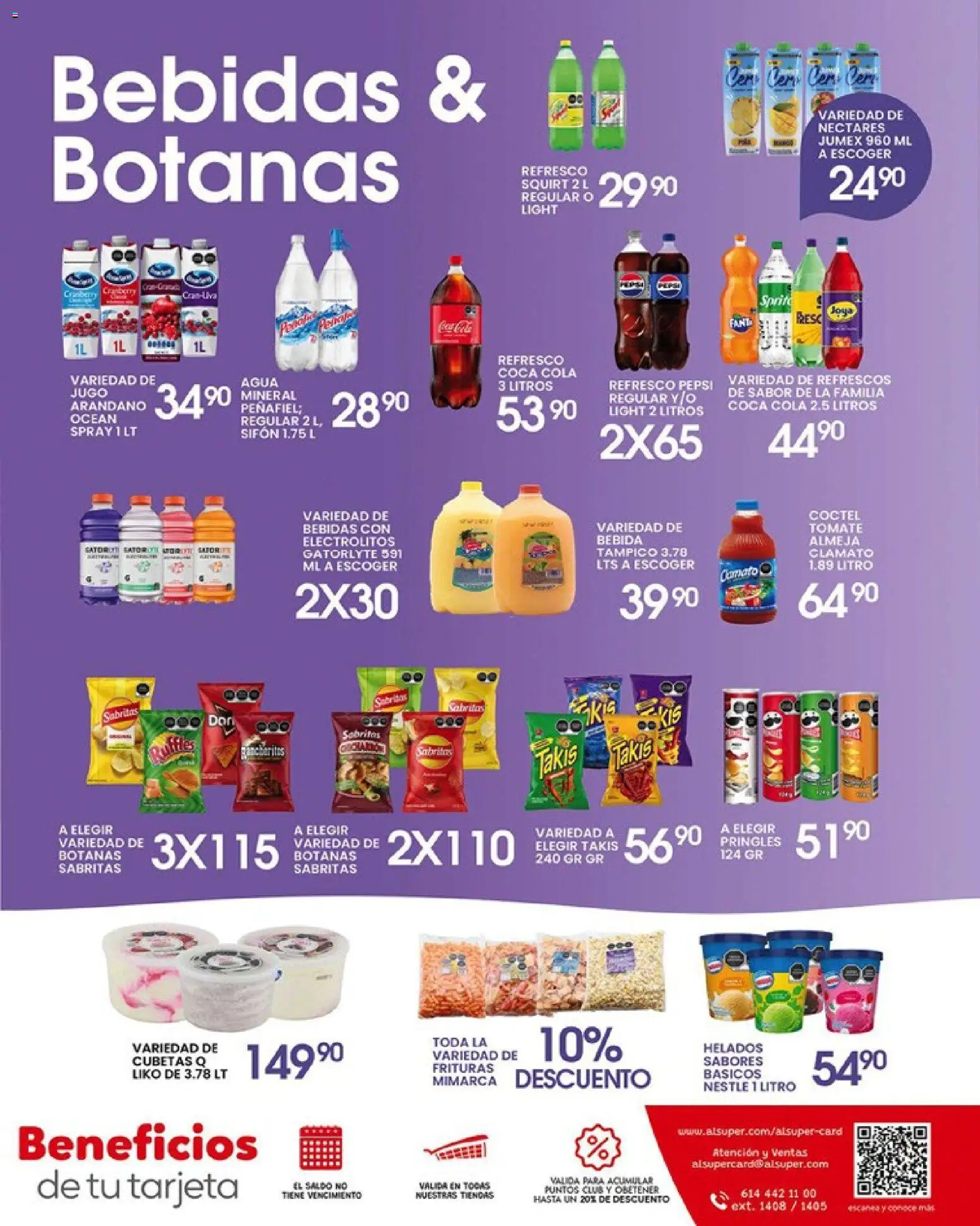 Nuevas ofertas de Alsuper válidas en toda la República Mexicana desde el 17.04.2026. ¡Encuentra las mejores ofertas en Alsuper folleto Casas Grandes! | Página: 7 | Productos: Refresco, Tomate, Agua, Jugo