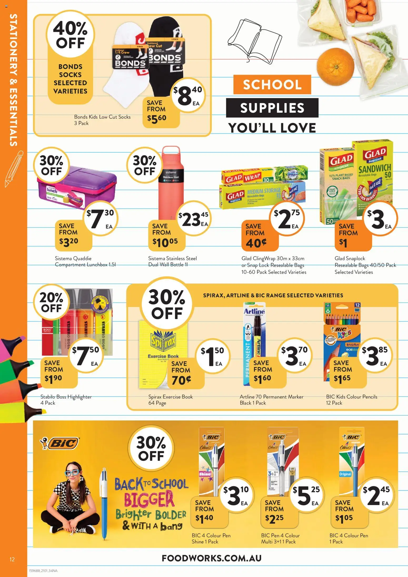 Foodworks catalogue - valid from 21.01.2026 | Page: 12 | Products: Highlighter, Plant, Socks