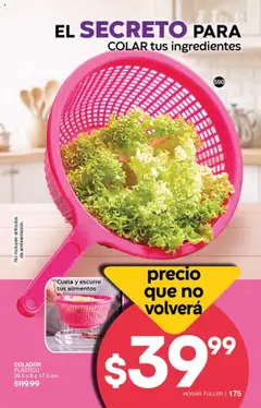 Nuevas ofertas de Fuller válidas en toda la República Mexicana desde el 23.07.2025. ¡Encuentra las mejores ofertas en Fuller campaña 8 2025! | Página: 177 | Productos: Colador