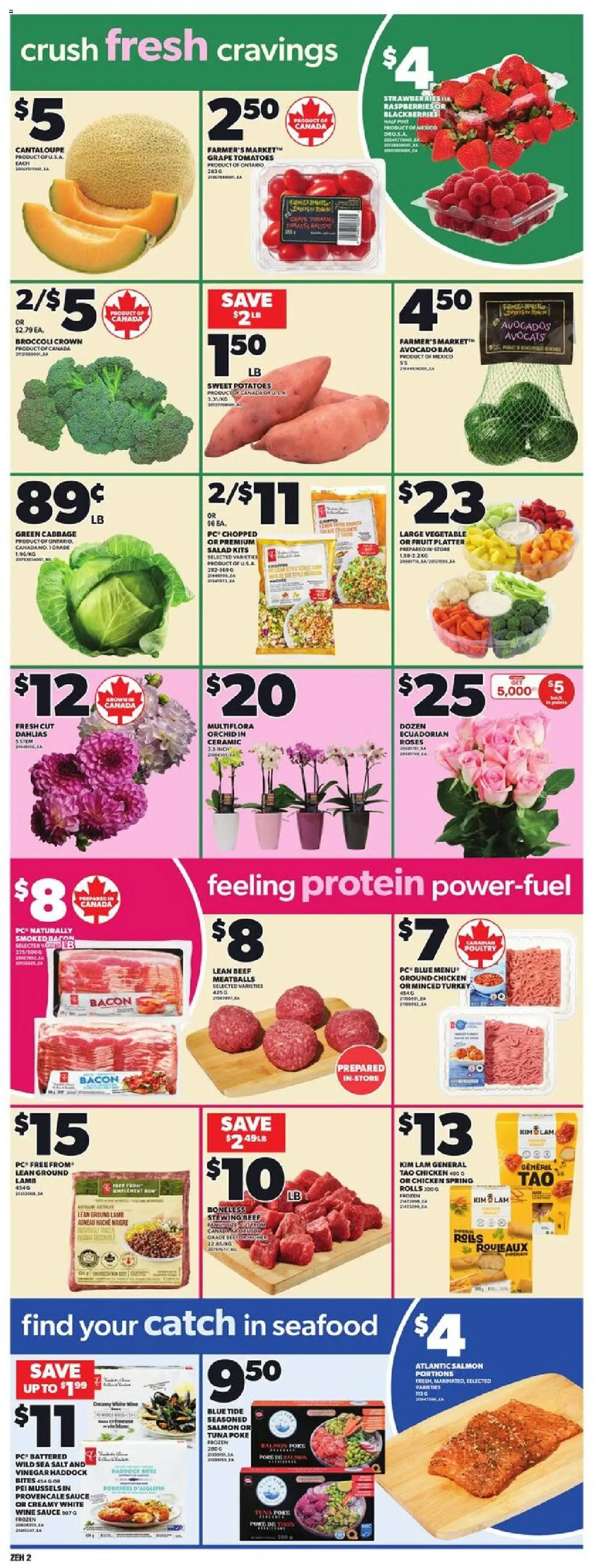 Zehrs flyer valid from 25.09.2025 | Page: 5 | Products: Beef, Strawberries, Potatoes, Tomatoes