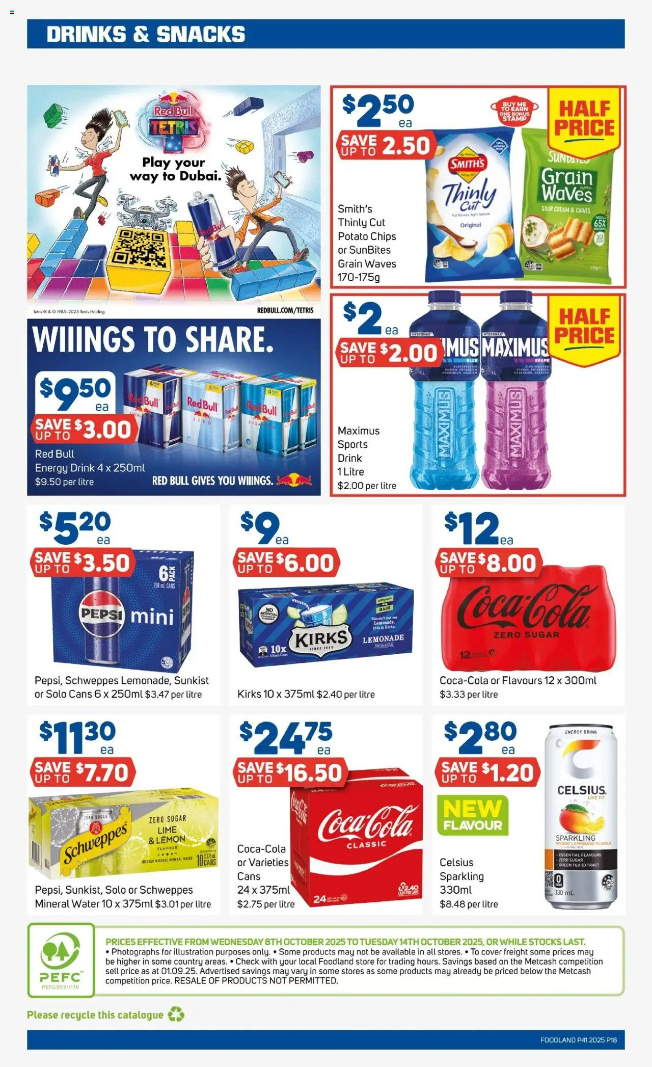 Foodland catalogue - valid from 08.10.2025 | Page: 16 | Products: Energy drink, Sour cream, Mango, Lime