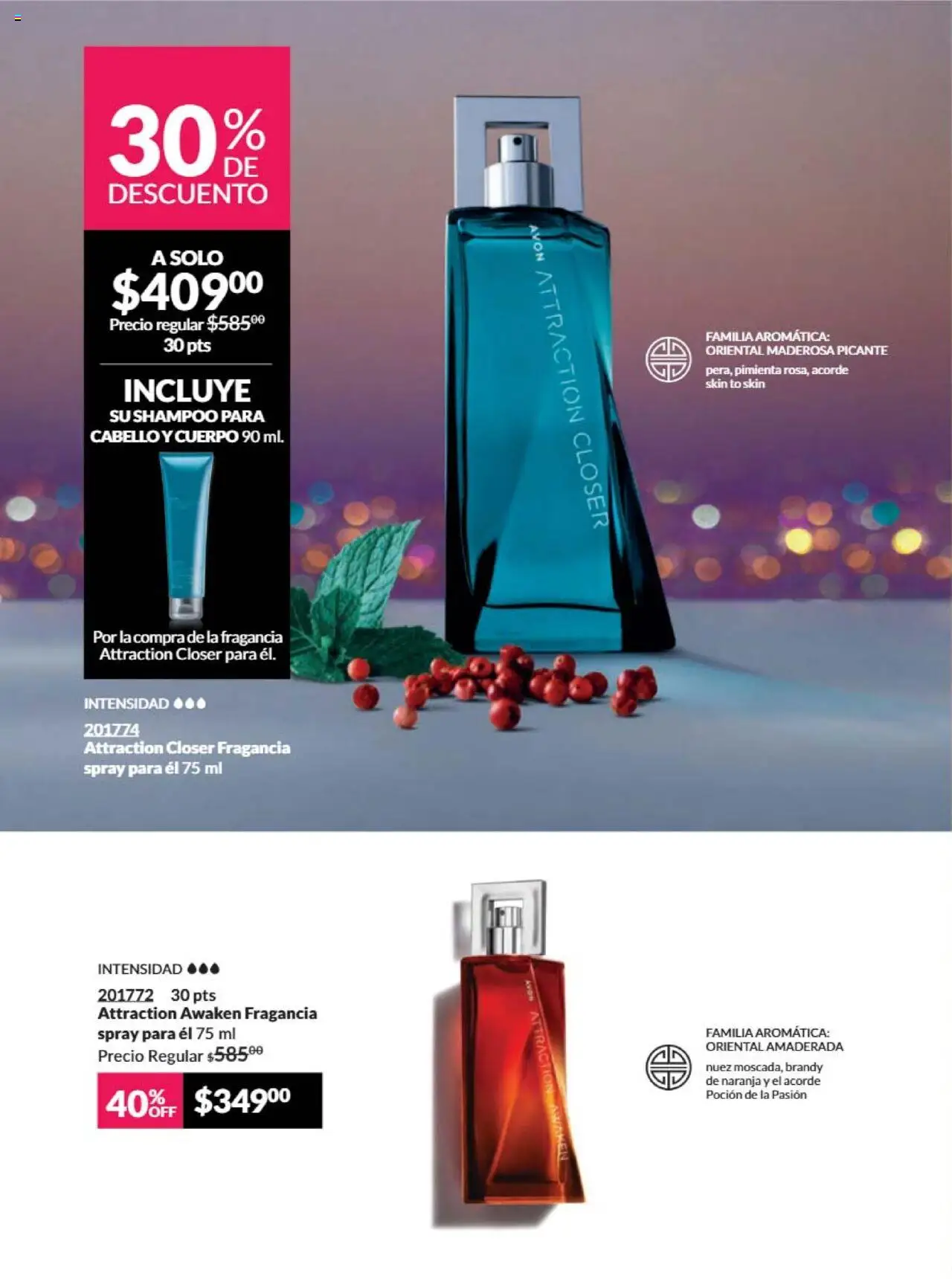 Nuevas ofertas de AVON válidas en toda la República Mexicana desde el 09.10.2025. ¡Encuentra las mejores ofertas en AVON - Campaña 16 2025! | Página: 72 | Productos: Pimienta, Nuez, Fragancia