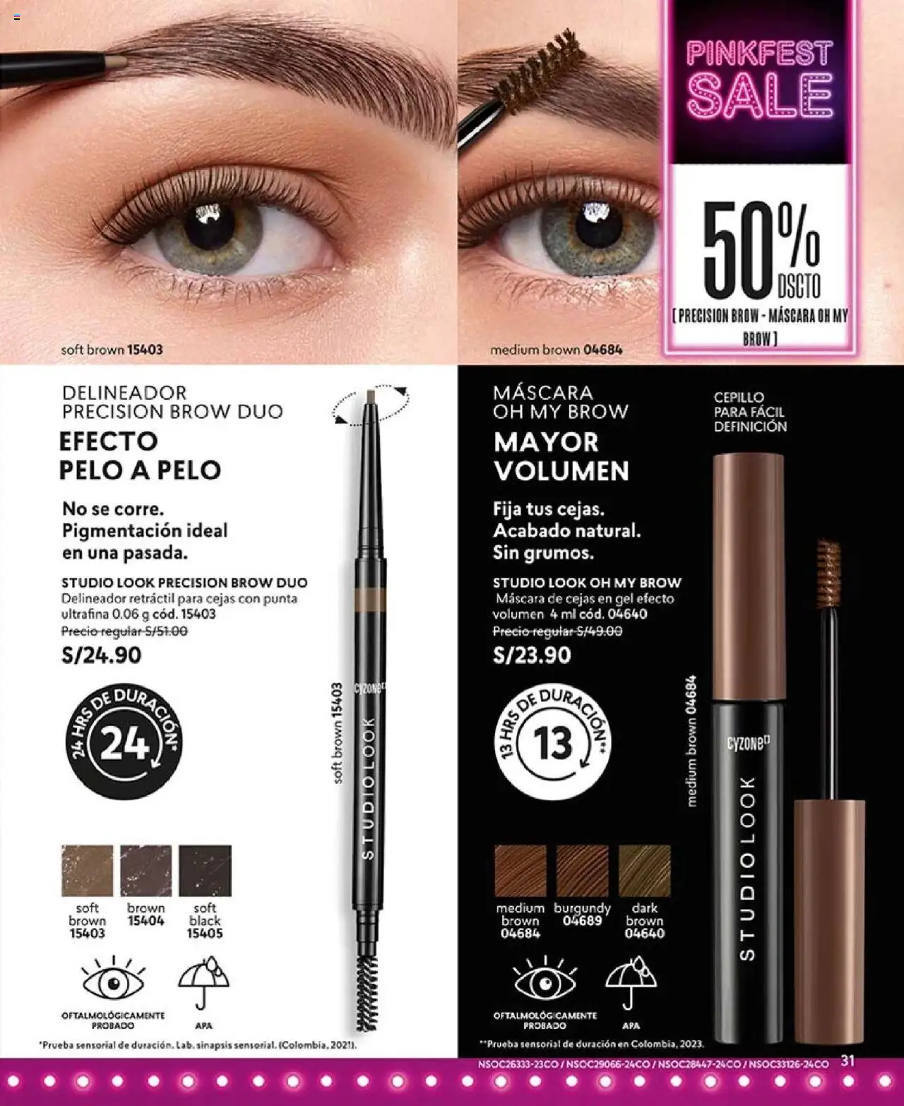 Catálogo CyZone válido desde 25.08.2025 | Página: 31 | Productos: Máscara, Delineador