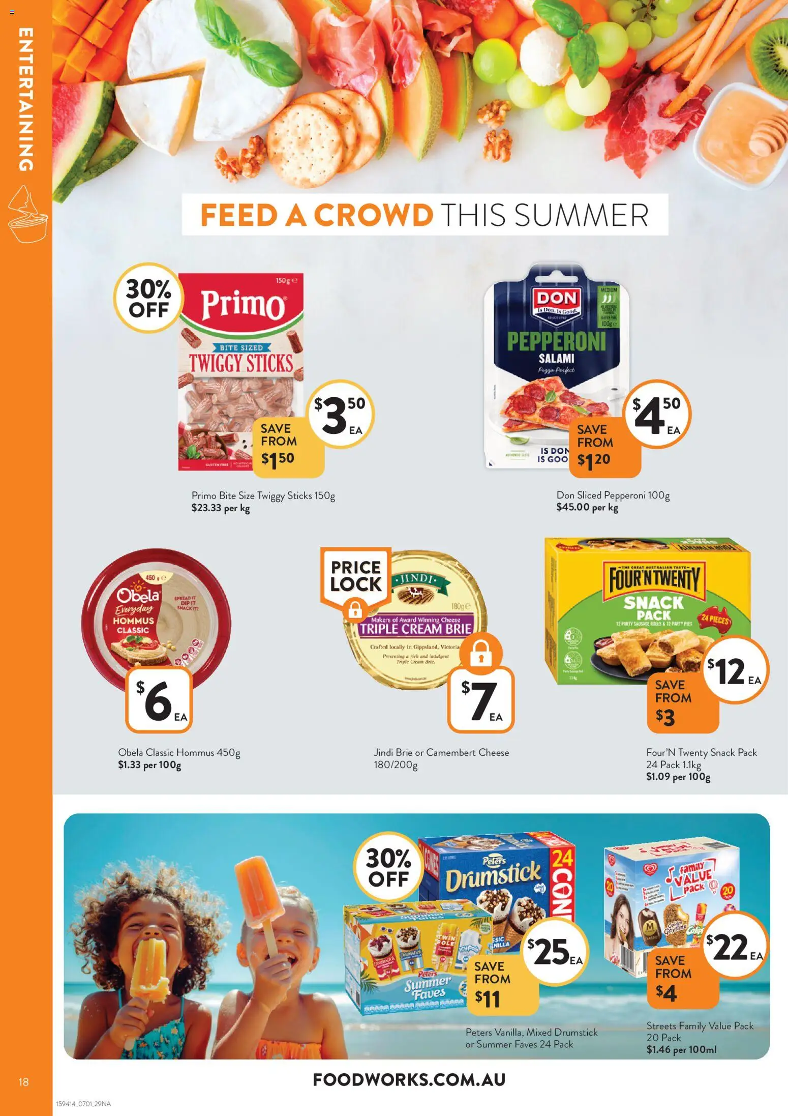 Foodworks catalogue - valid from 07.01.2026 | Page: 18 | Products: Cheese, Salami, Sausage, Pies