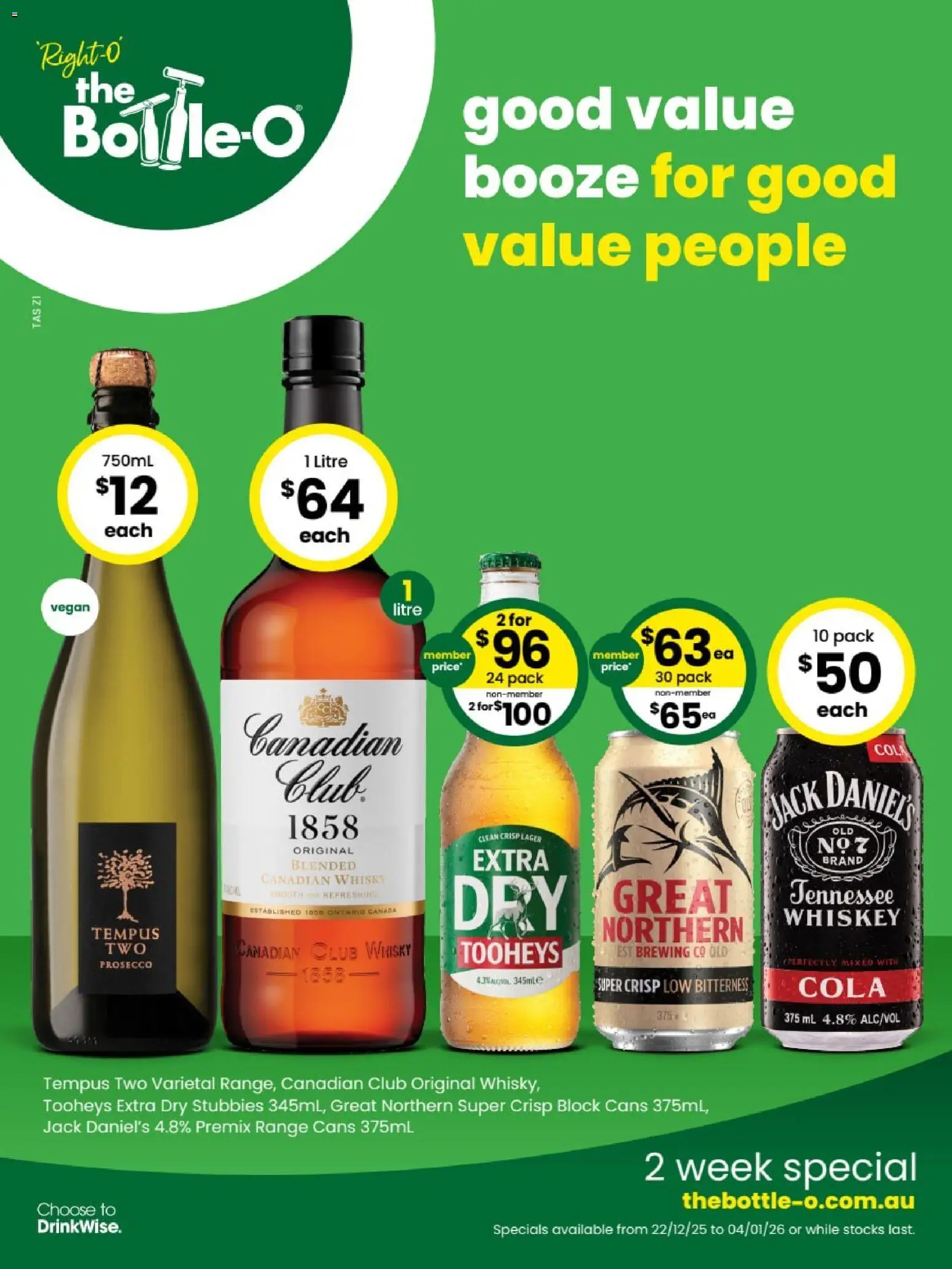 The Bottle-O catalogue - valid from 22.12.2025 | Page: 1 | Products: Whiskey