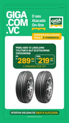 GIGA Atacado - Ofertas Exclusivas - Pré-Visualização do folheto da loja GIGA Atacado, válido de 09.01.2026