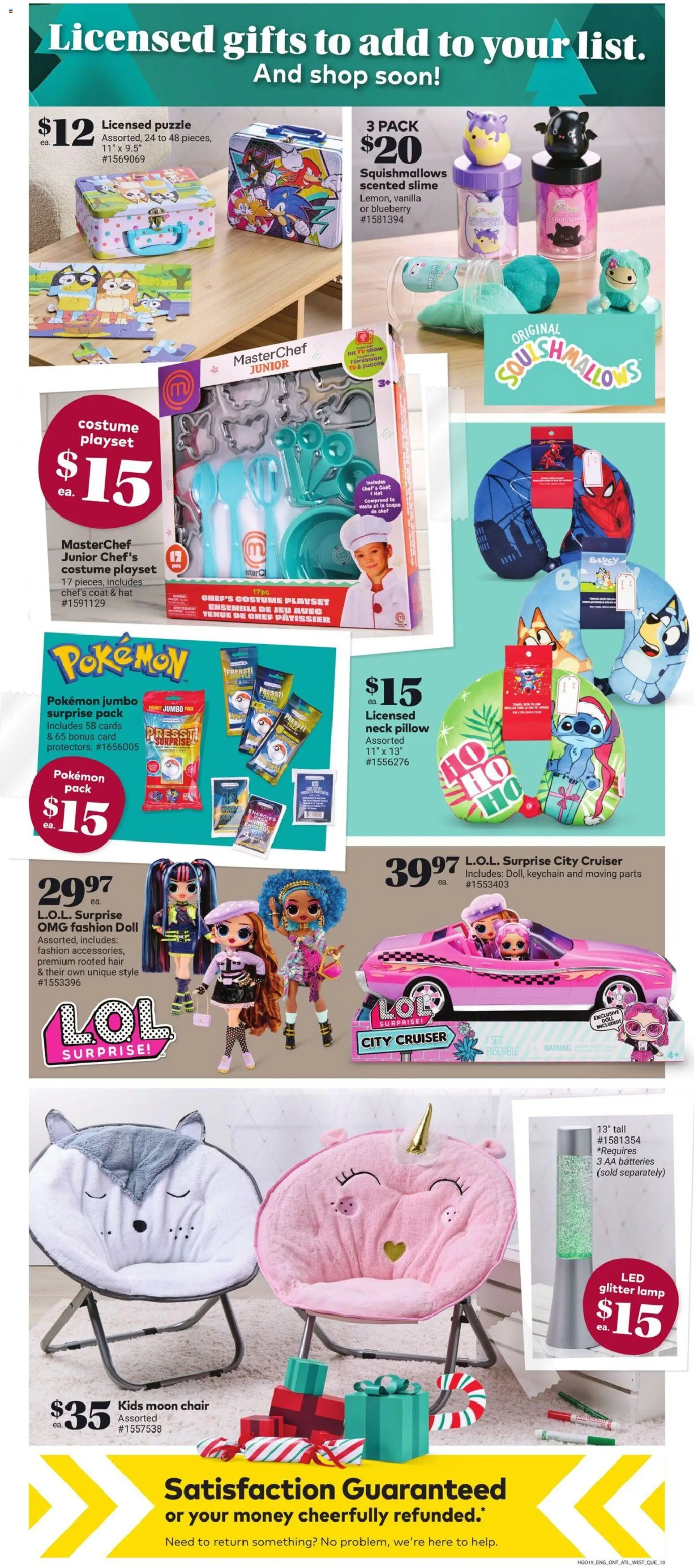 Giant Tiger flyer valid from 10.12.2025 | Page: 13 | Products: Hat, Tv, Pillow, Lamp