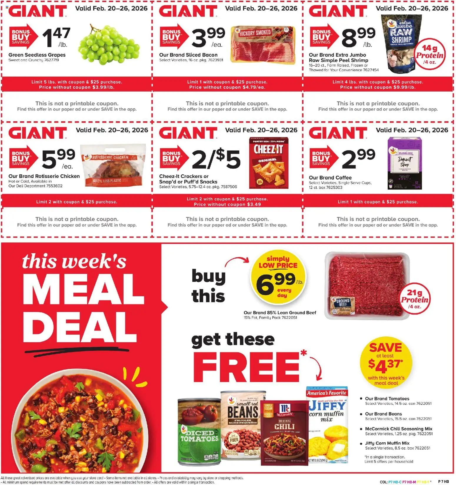 Giant Weekly Ad - valid from 20.02.2026 | Page: 5 | Products: Box, Coffee, Beef, Muffin