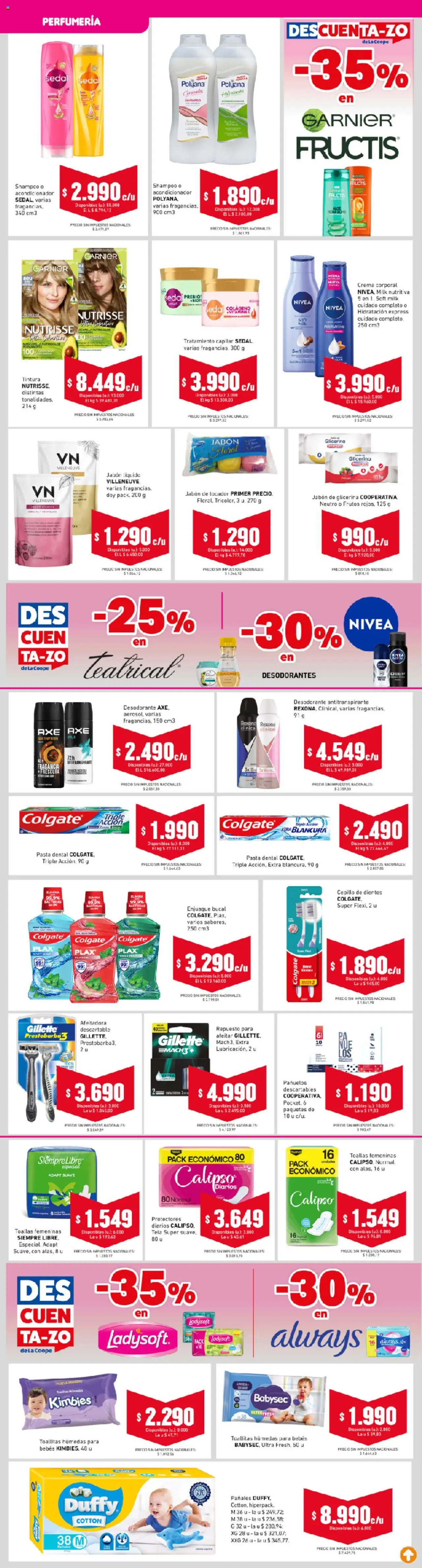 Cooperativa Obrera catálogo │ válido desde el 14.08.2025 | Página: 6 | Productos: Jabón líquido, Tintura, Toallitas húmedas, Afeitadora