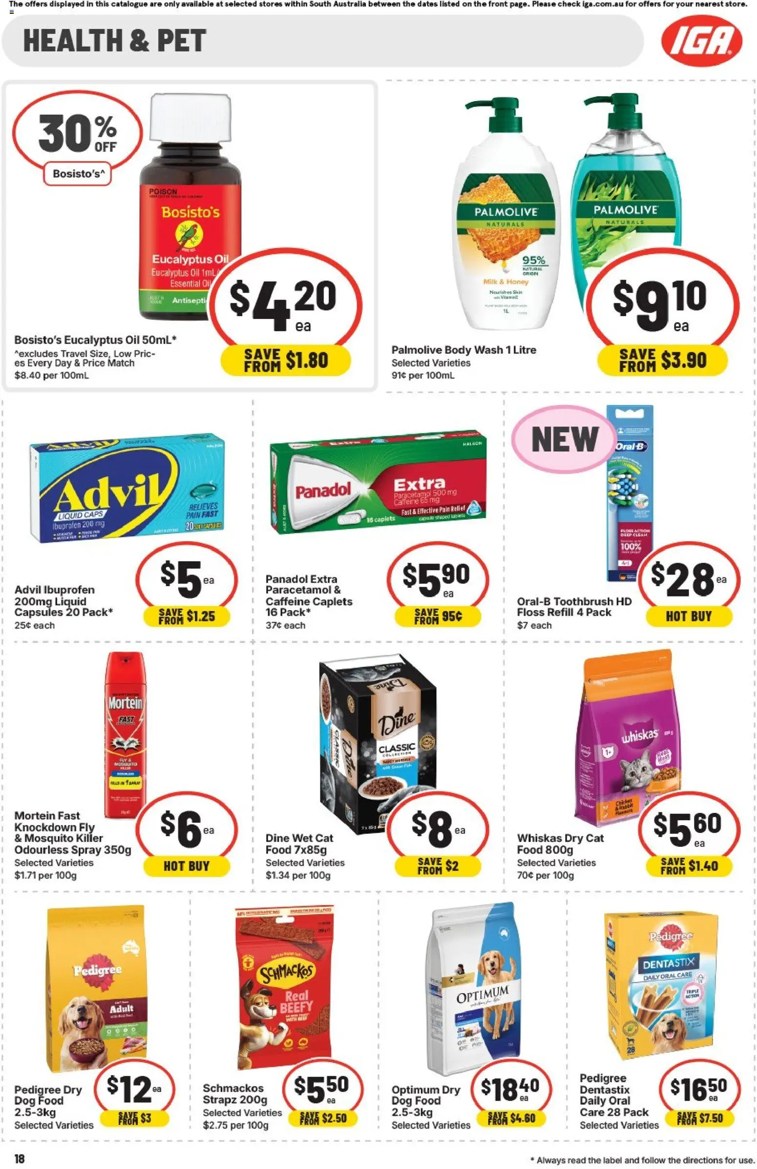 IGA catalogue - valid from 25.02.2026 | Page: 14 | Products: Oil, Chicken, Toothbrush, Pain relief