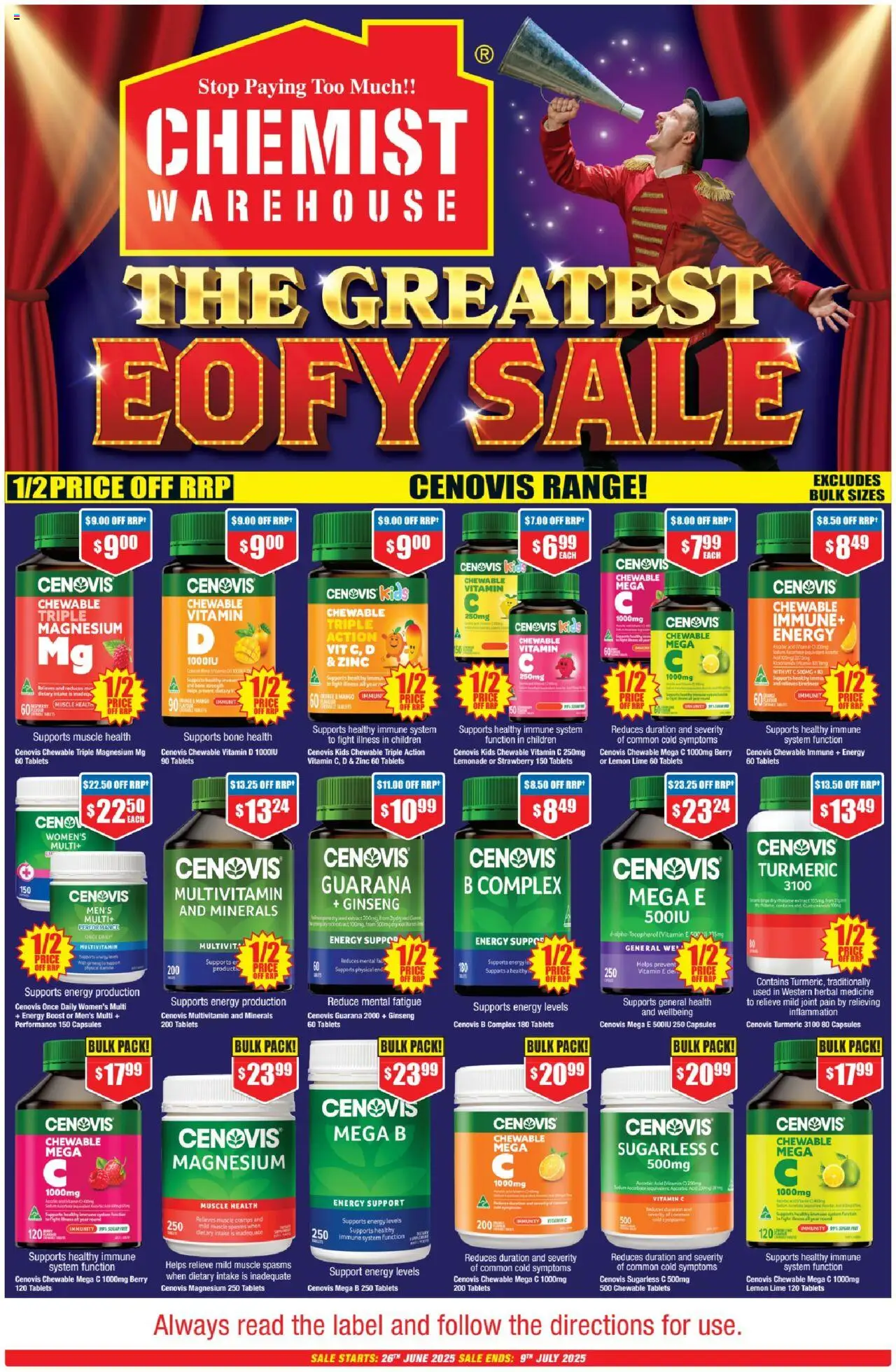 Chemist Warehouse catalogue - valid from 26.06.2025 | Page: 1 | Products: Light, Mango, Multivitamin, Zinc