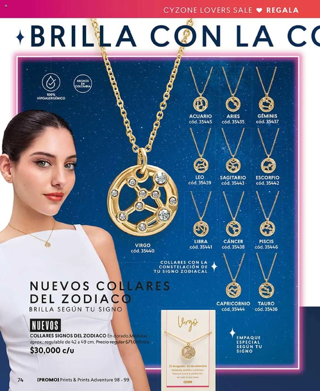 CyZone revista - valida desde el 18.08.2025 | Página: 74 | Productos: Collares