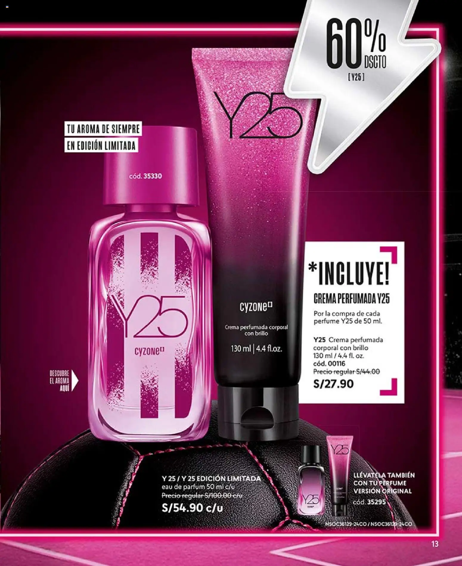 Catálogo CyZone válido desde 25.04.2026 | Página: 13 | Productos: Crema, Perfume