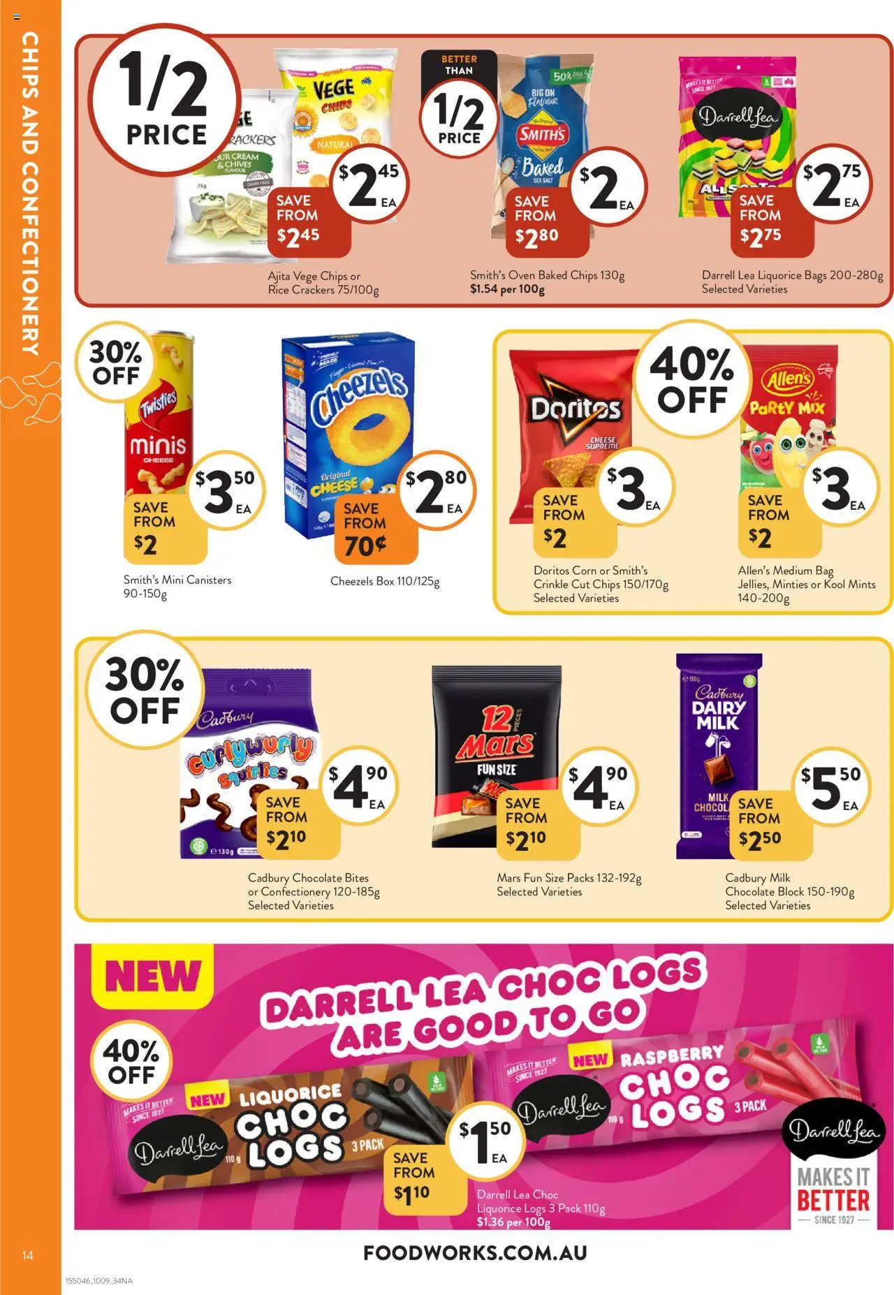 Foodworks catalogue - valid from 10.09.2025 | Page: 14 | Products: Box, Chips, Raspberry, Bag