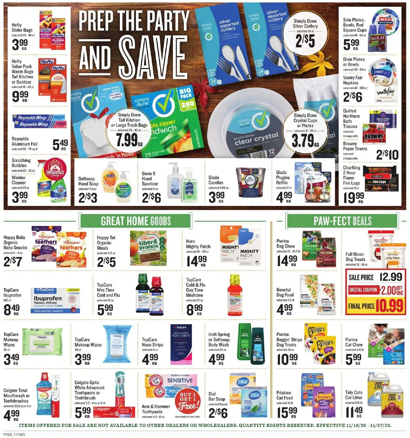 Lowes Foods Weekly Ad - valid from 19.11.2025 | Page: 16 | Products: Bath, Cat Litter, Soap, Toothbrush