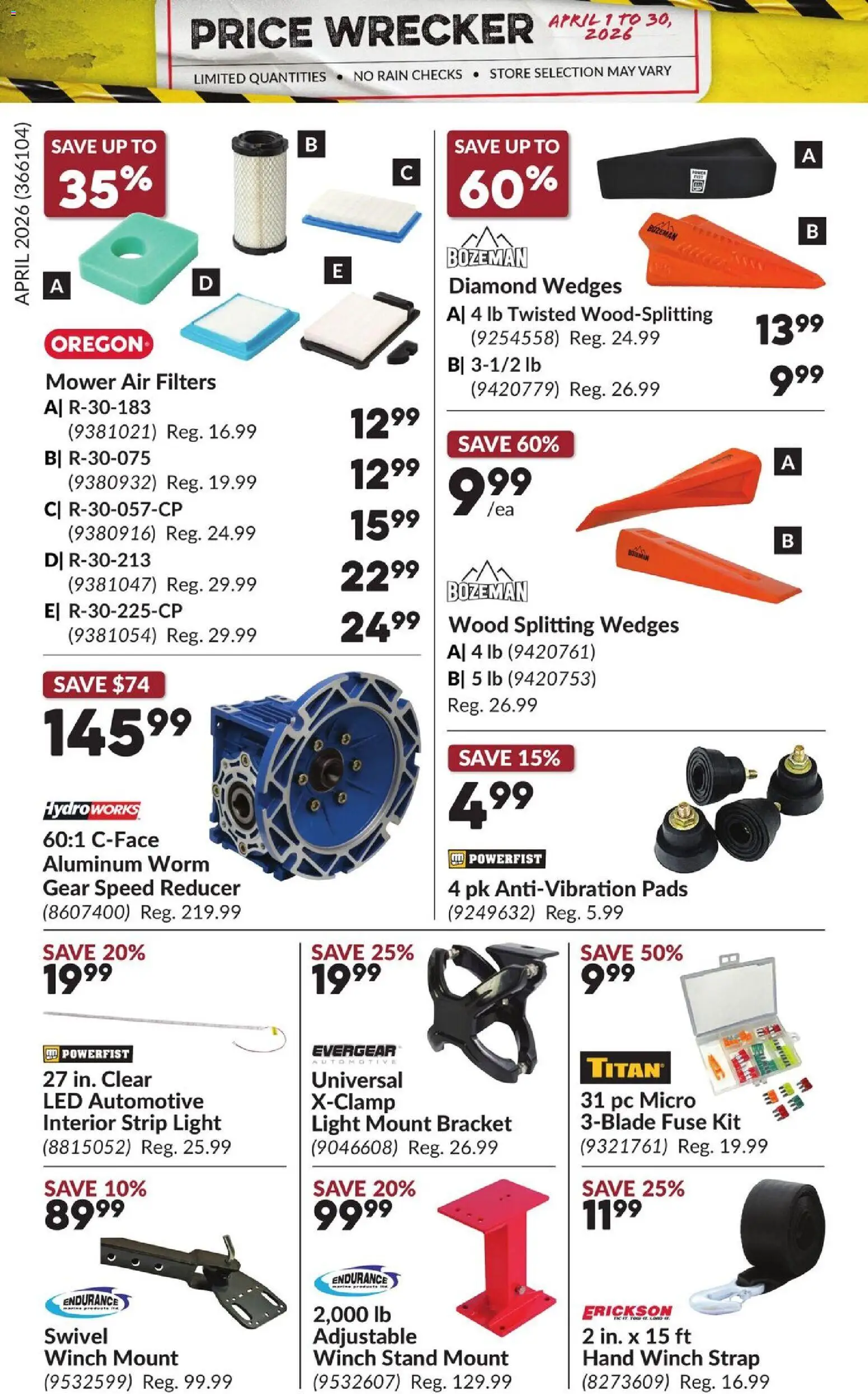 Princess Auto flyer valid from 01.04.2026 | Page: 31 | Products: PC, Mower