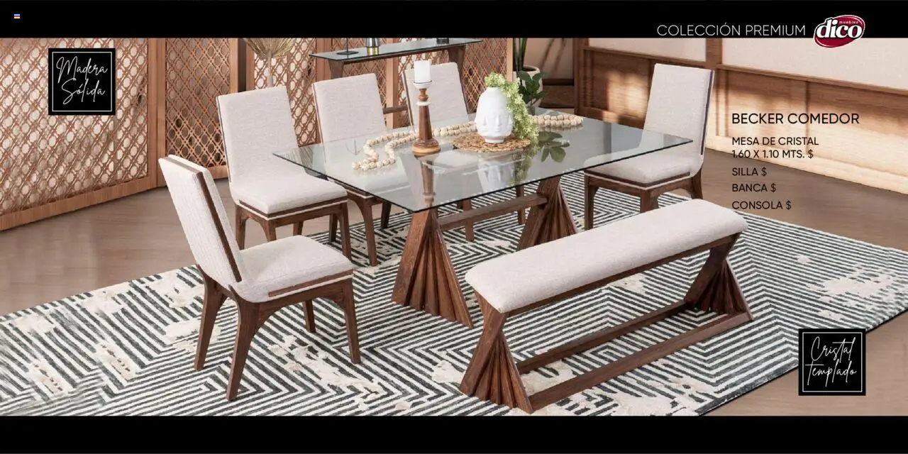 Nuevas ofertas de Muebles Dico válidas en toda la República Mexicana desde el 25.10.2024. ¡Encuentra las mejores ofertas en Muebles Dico catálogo Colleción Premium ! | Página: 18 | Productos: Silla, Mesa
