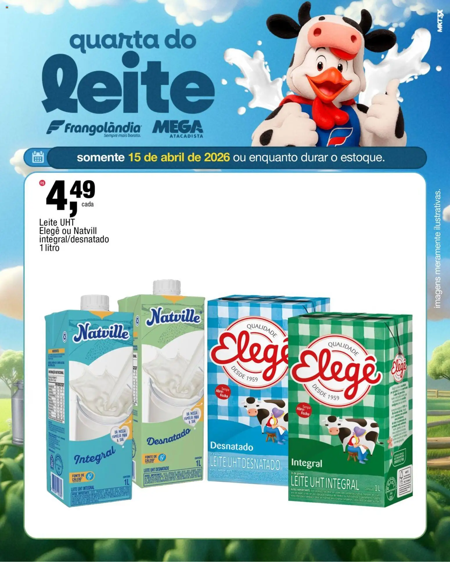 Frangolândia Folheto - válido de 15.04.2026 | Página: 2 | Produtos: Leite, Cálcio, Rodo