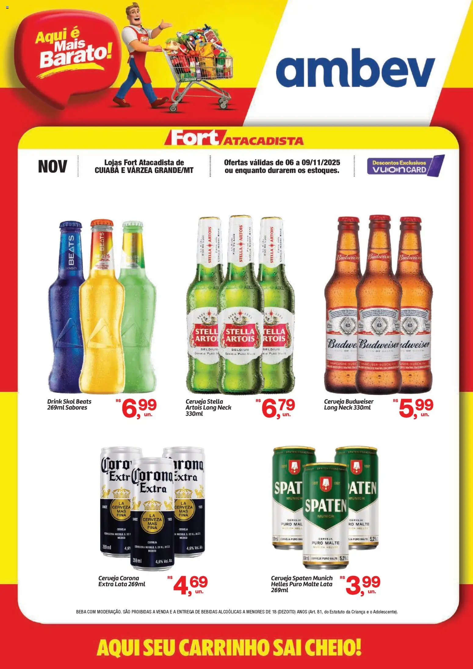 Fort Atacadista Folheto - válido de 06.11.2025 | Página: 1 | Produtos: Cerveja, Carrinho