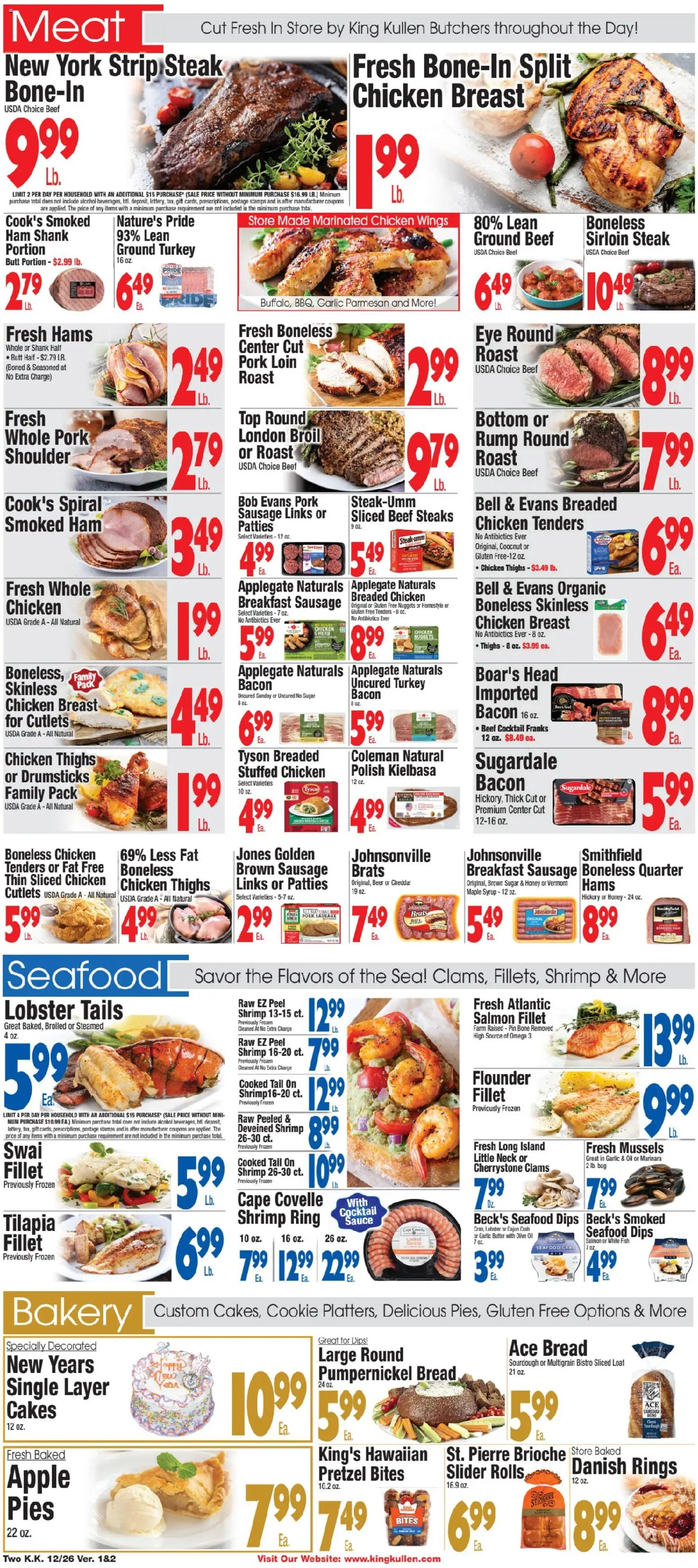 King Kullen Weekly Ad - valid from 25.12.2025 | Page: 2 | Products: Ring, Pin, Butter, Sauce
