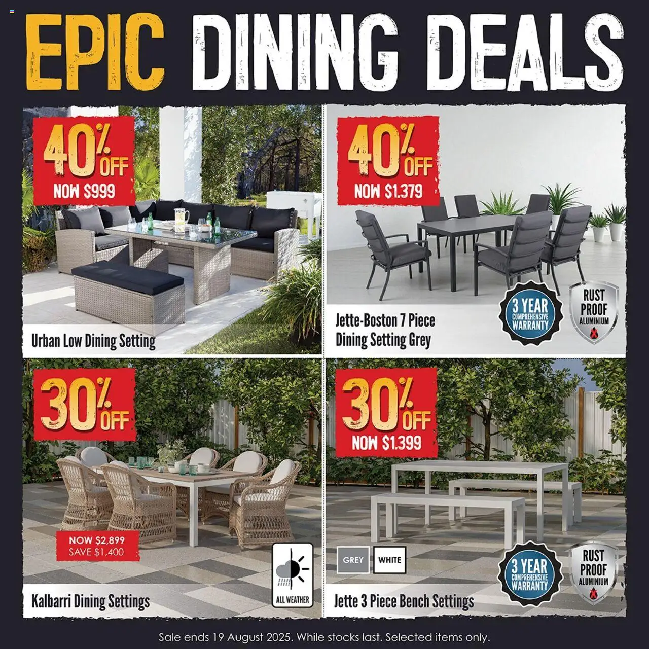 Barbeques Galore catalogue - valid from 13.08.2025 | Page: 4 | Products: Bench