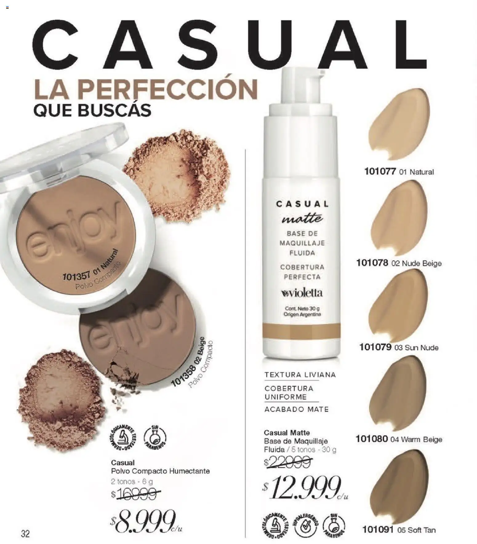 Violetta - Violetta Cosméticos │ válido desde el 18.03.2026 | Página: 32 | Productos: Mate, Base de maquillaje, Polvo, Polvo compacto