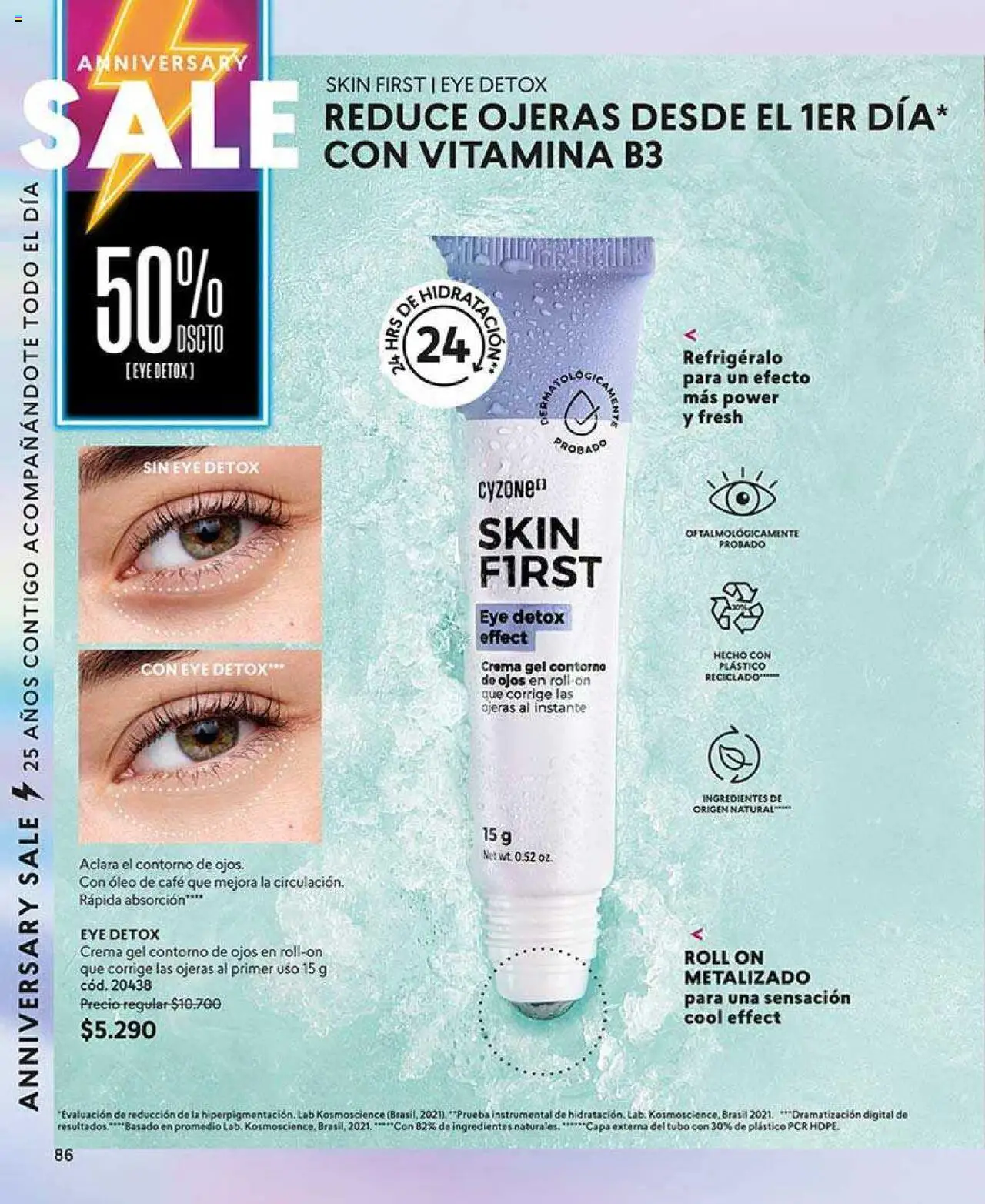 Catálogo CyZone Campaña 10 │ válido desde el 02.06.2025 | Página: 94 | Productos: Contorno, Café, Crema, Contorno de ojos