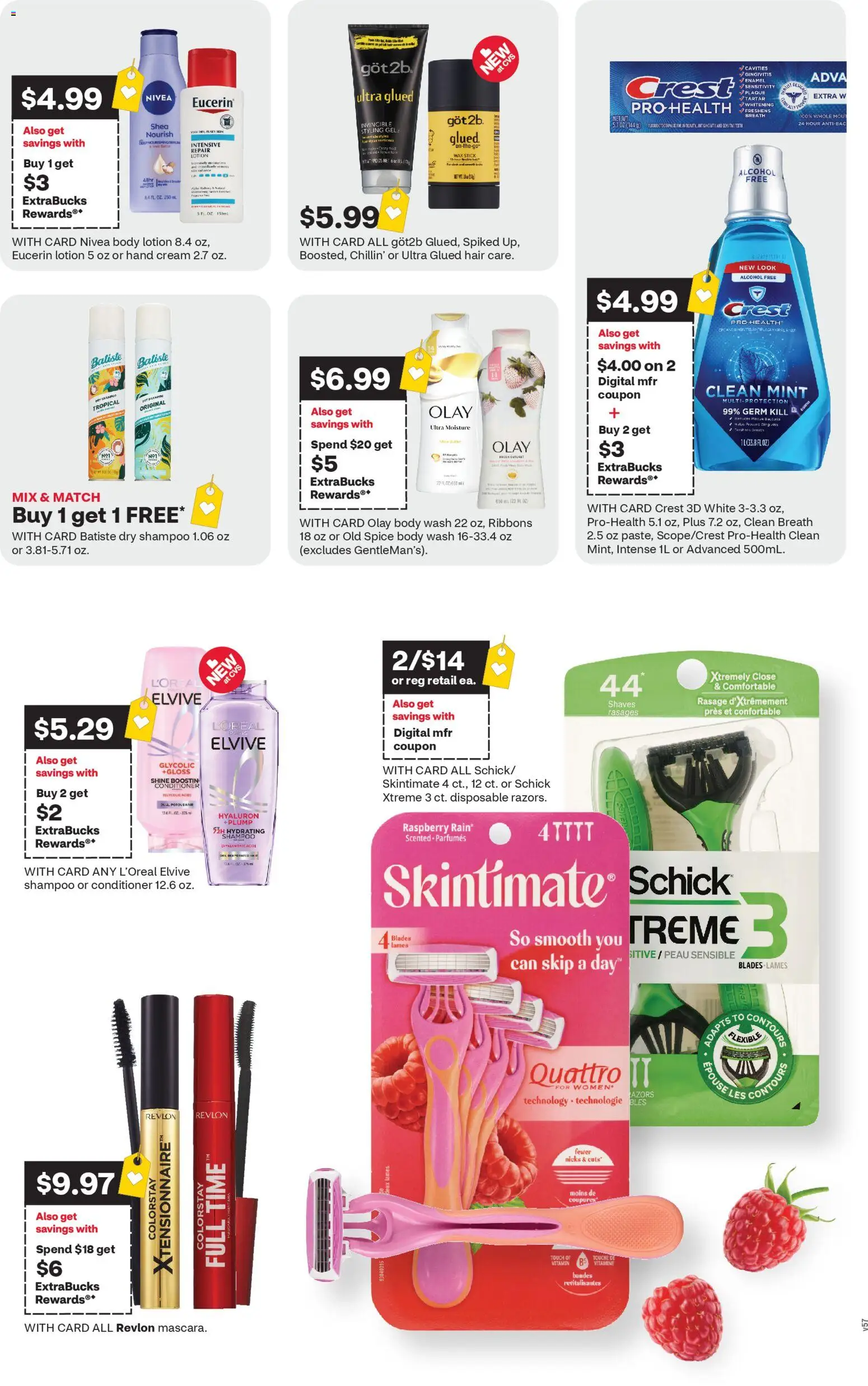 CVS Pharmacy Weekly Ad - WA - valid from 15.03.2026 | Page: 2 | Products: Vitamin, Ribbons, Cream, Raspberry