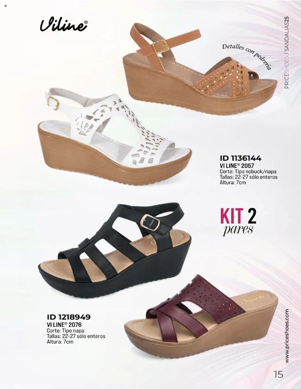 Nuevas ofertas de Price Shoes válidas en toda la República Mexicana desde el 11.03.2025. ¡Encuentra las mejores ofertas en Price Shoes catálogo Sandalias Kits 2025! | Página: 15