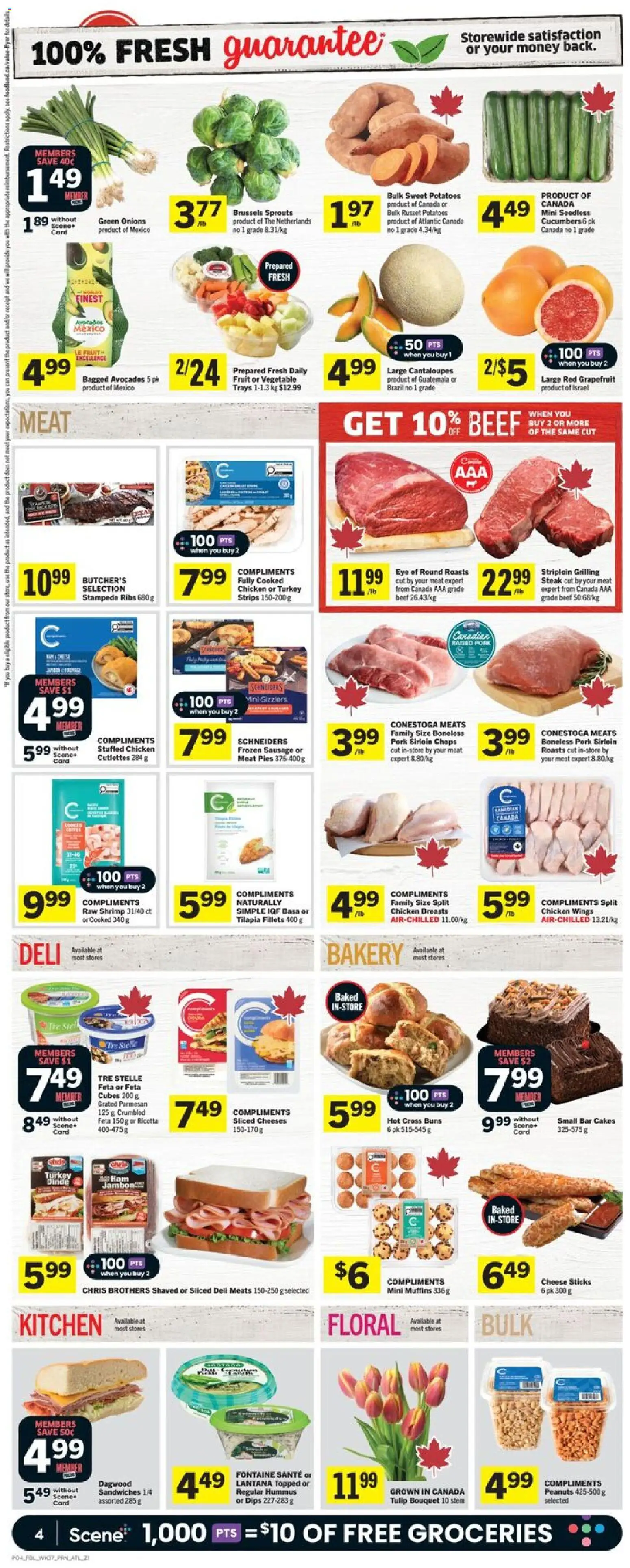 Foodland flyer valid from 08.01.2026 | Page: 5 | Products: Cucumbers, Chicken wings, Cheese, Chicken