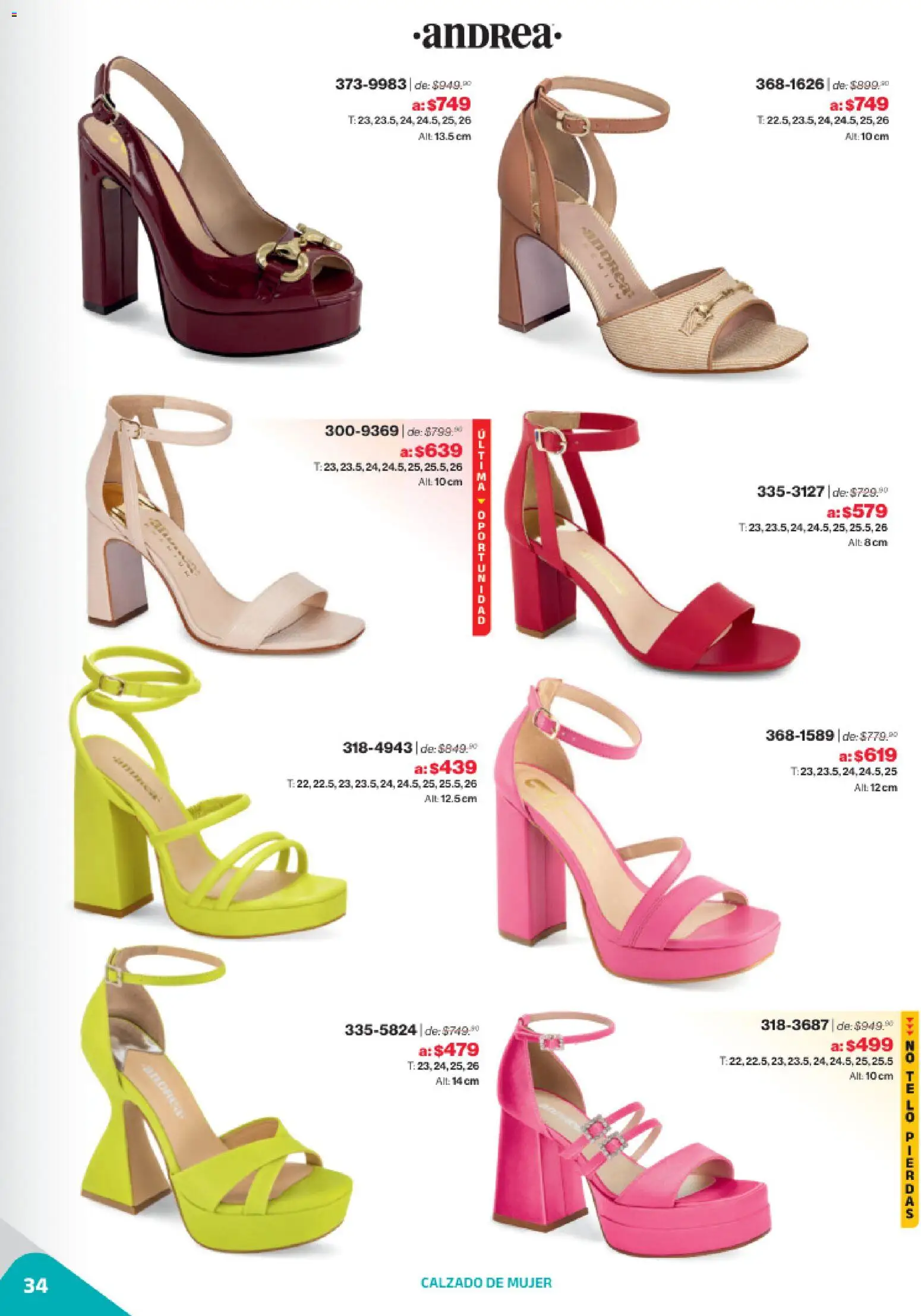 Nuevas ofertas de Andrea válidas en toda la República Mexicana desde el 02.11.2025. ¡Encuentra las mejores ofertas en Andrea catálogo Outlet! | Página: 34