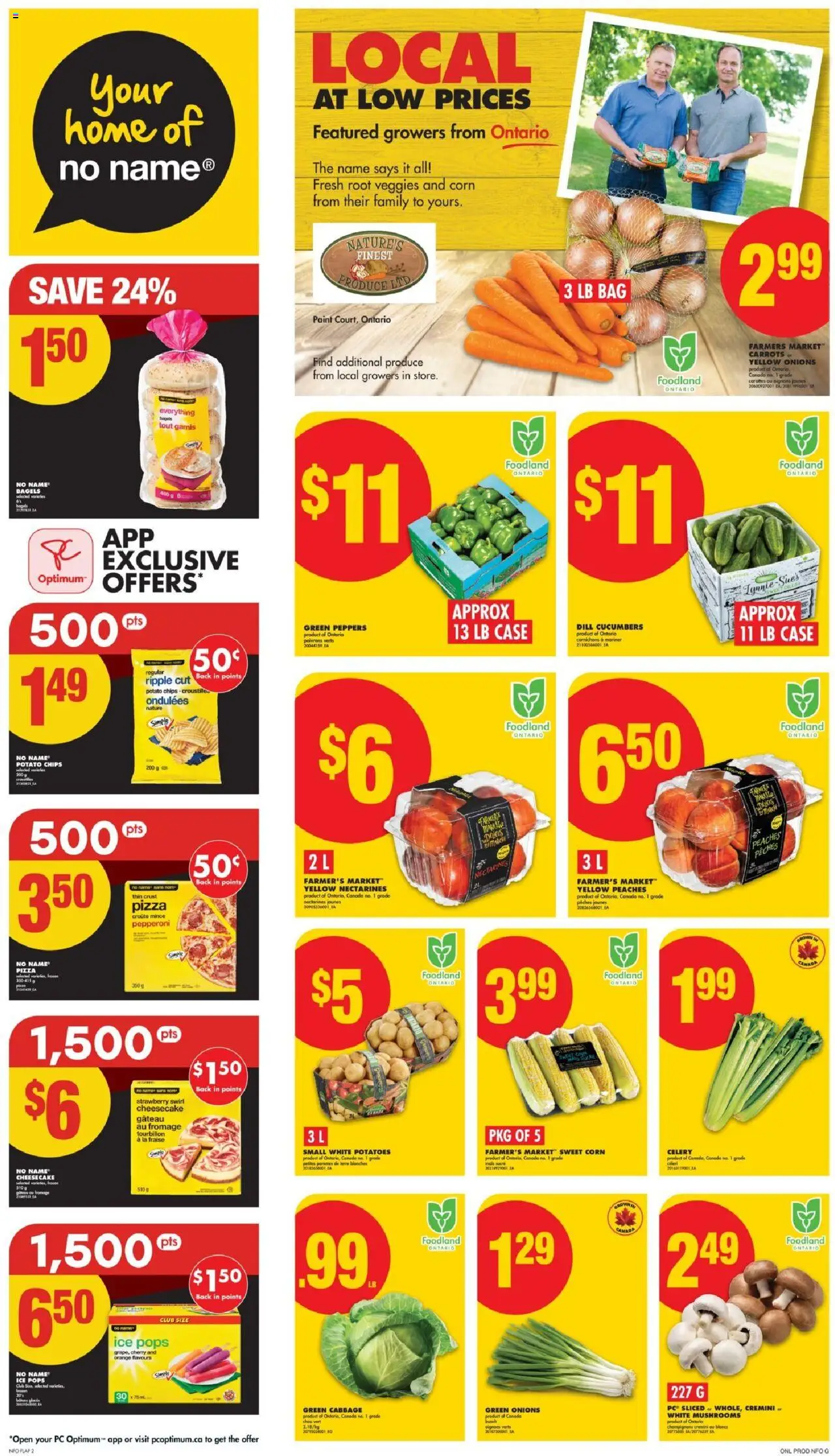 No Frills flyer valid from 14.08.2025 | Page: 2 | Products: Chips, PC, Case, Pizza