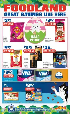 Preview of Foodland catalogue  - valid from 25.03.2026 | Page: 38 | Products: Chocolate, Fish, Dishwasher tablets, Lemon