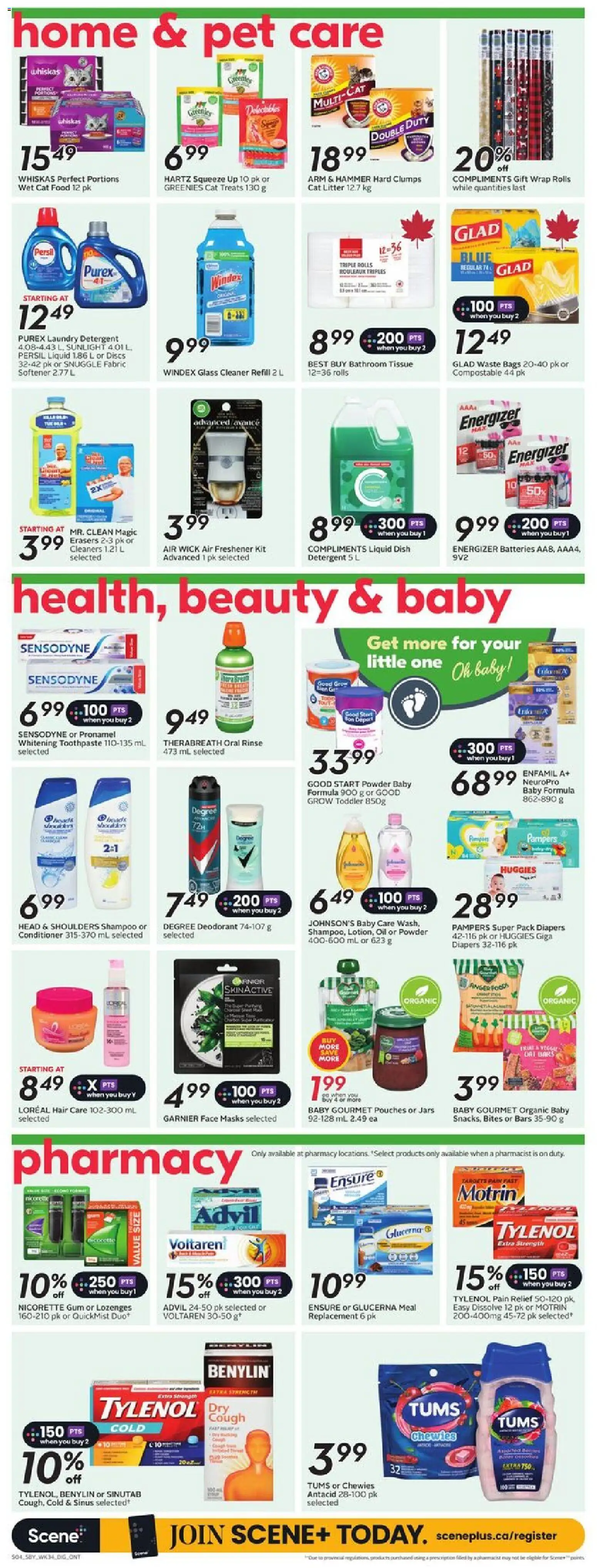 Sobeys flyer valid from 18.12.2025 | Page: 12 | Products: Powder, Deodorant, Detergent, Oil