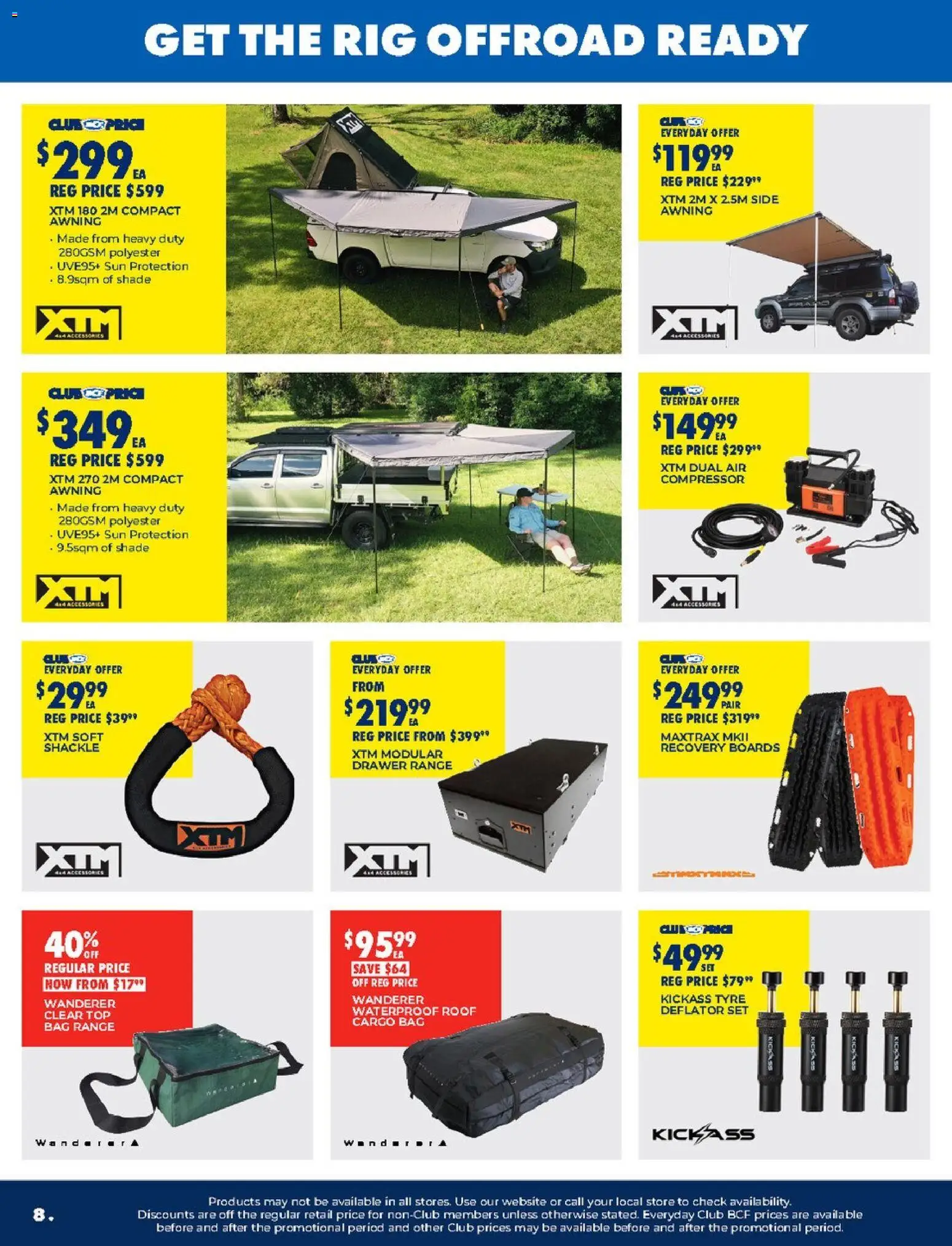 BCF catalogue - valid from 07.04.2026 | Page: 8 | Products: Drawer, Bag, Sun protection