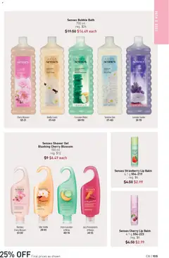 Preview of Senses Shower Gel Blushing Cherry Blossom, 150 ml shower gel from shop Avon valid from 09.04.2026 | Page: 105