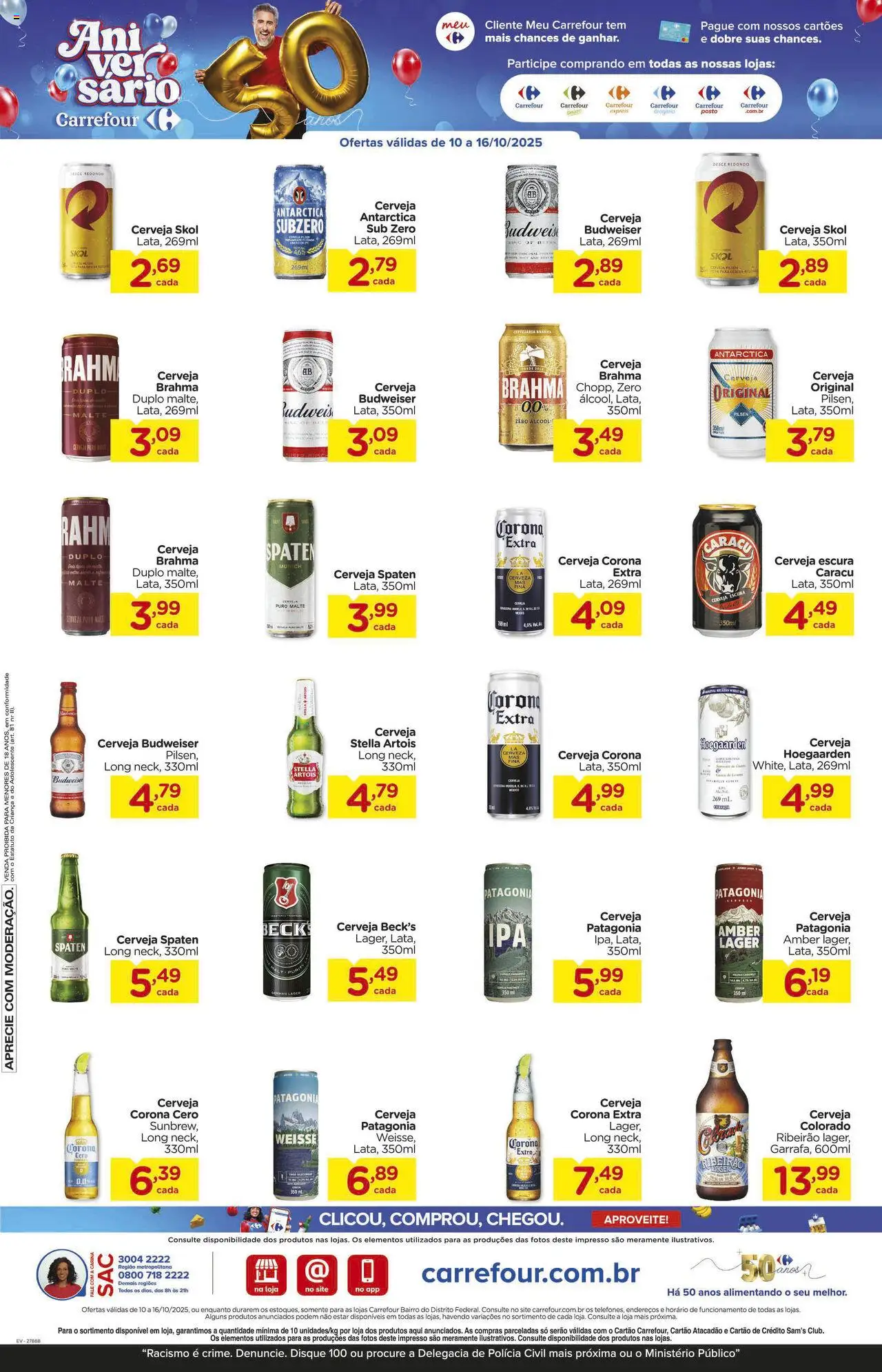 Carrefour Bairro Folheto - válido de 10.10.2025 | Página: 6 | Produtos: Cerveja