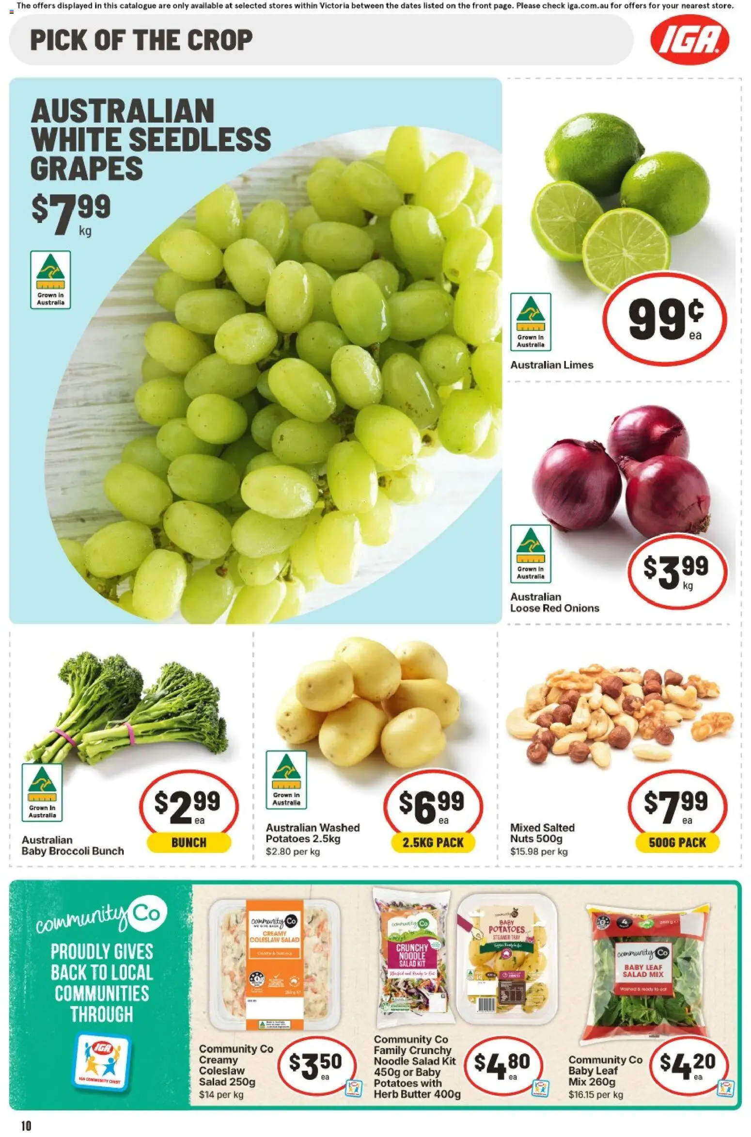 IGA catalogue - valid from 07.01.2026 | Page: 13 | Products: Herb, Nuts, Salad, Grapes