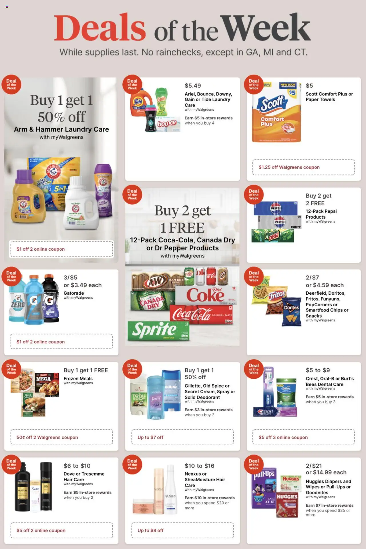 Walgreens Weekly Ad - valid from 21.09.2025 | Page: 1 | Products: Beer, Deodorant, Chips, Pepper