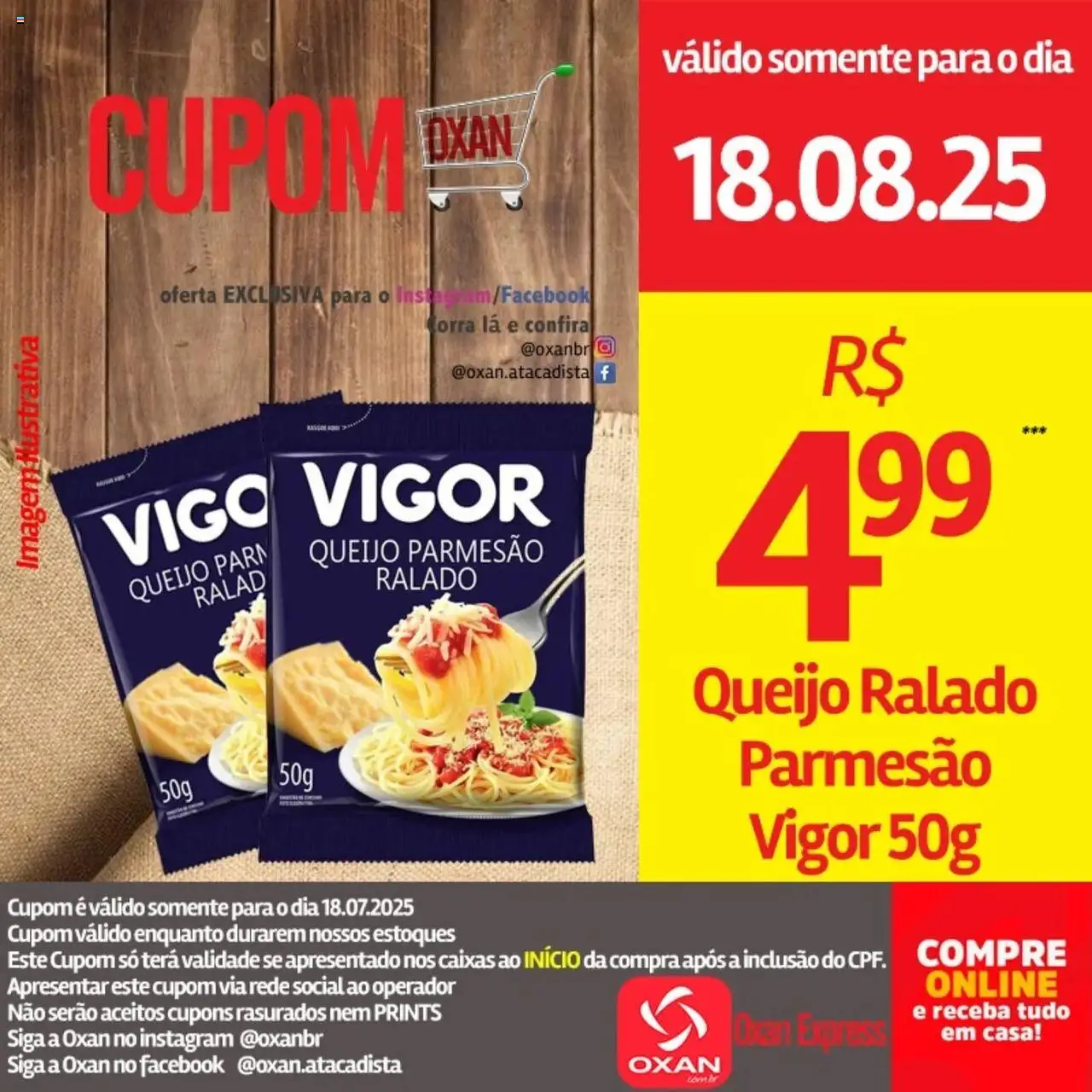 Oxan Atacadista Folheto - válido de 18.08.2025 | Página: 21 | Produtos: Queijo, Parmesão, Queijo ralado, Queijo parmesão