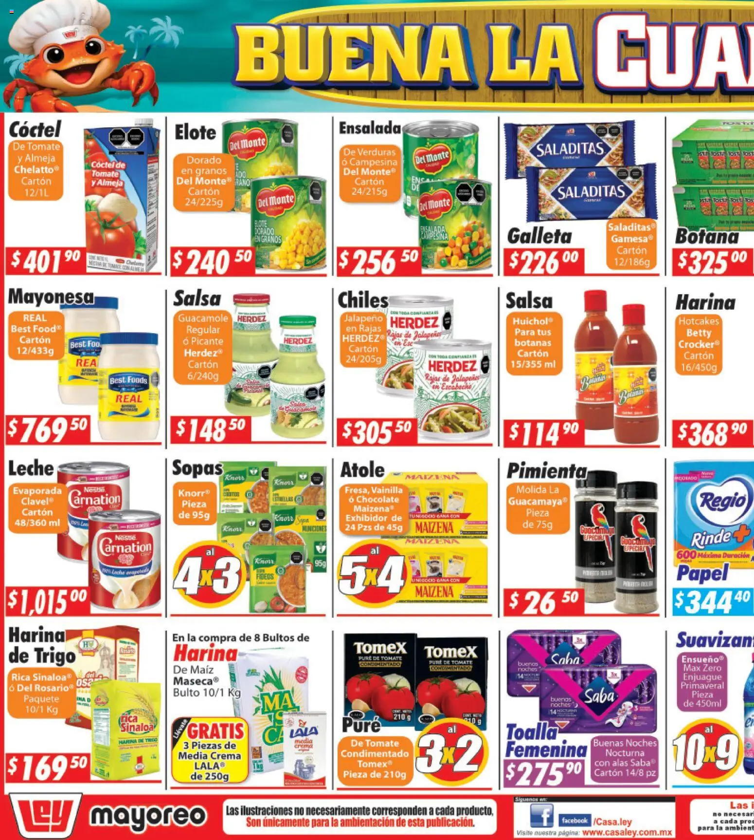 Nuevas ofertas de Casa Ley válidas en toda la República Mexicana desde el 16.02.2026. ¡Encuentra las mejores ofertas en Casa Ley folleto Tepic! | Página: 5 | Productos: Crema, Tomate, Chocolate, Toalla